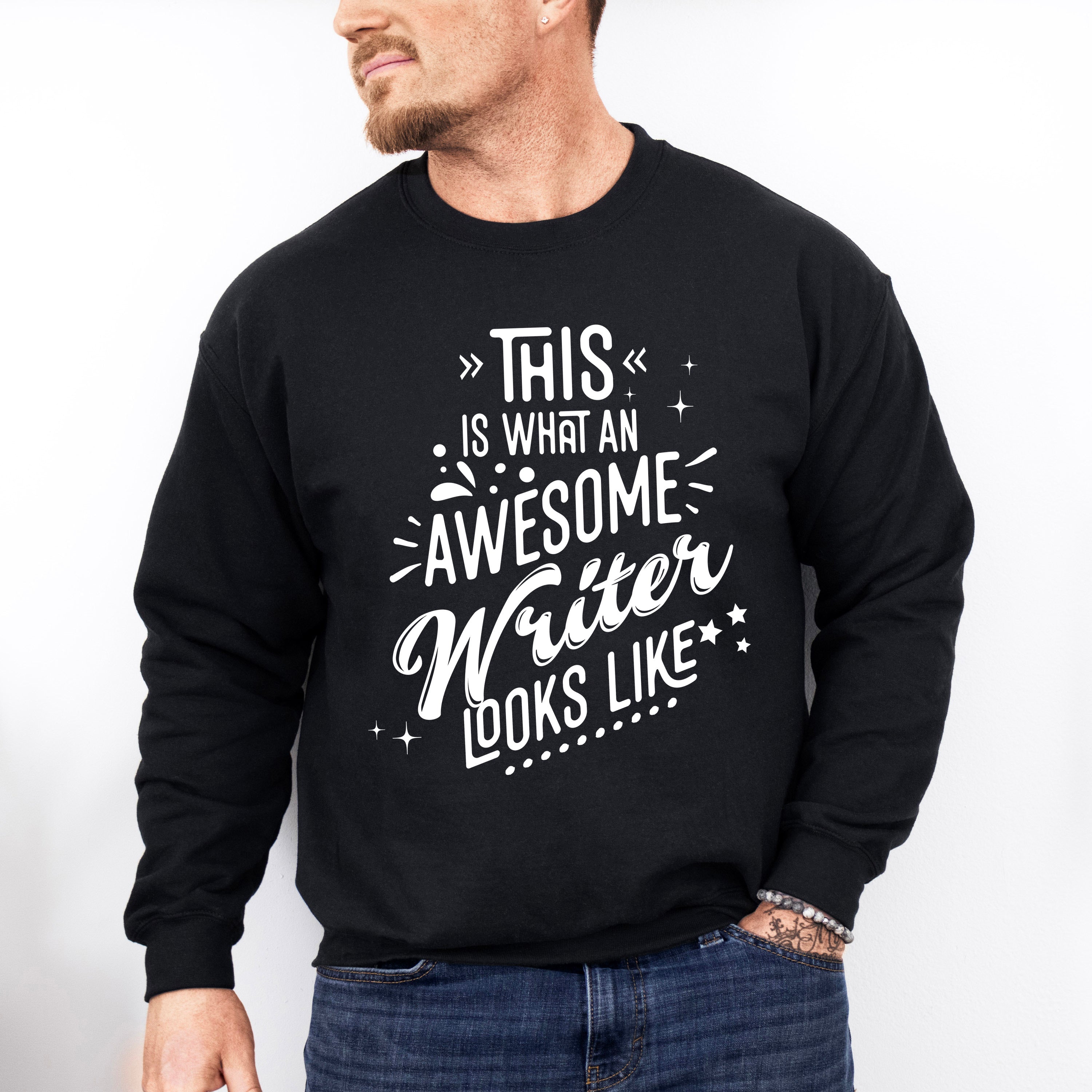 Awesome Writer Looks Like Design - Writing Unisex Crewneck T-Shirt Sweatshirt Hoodie