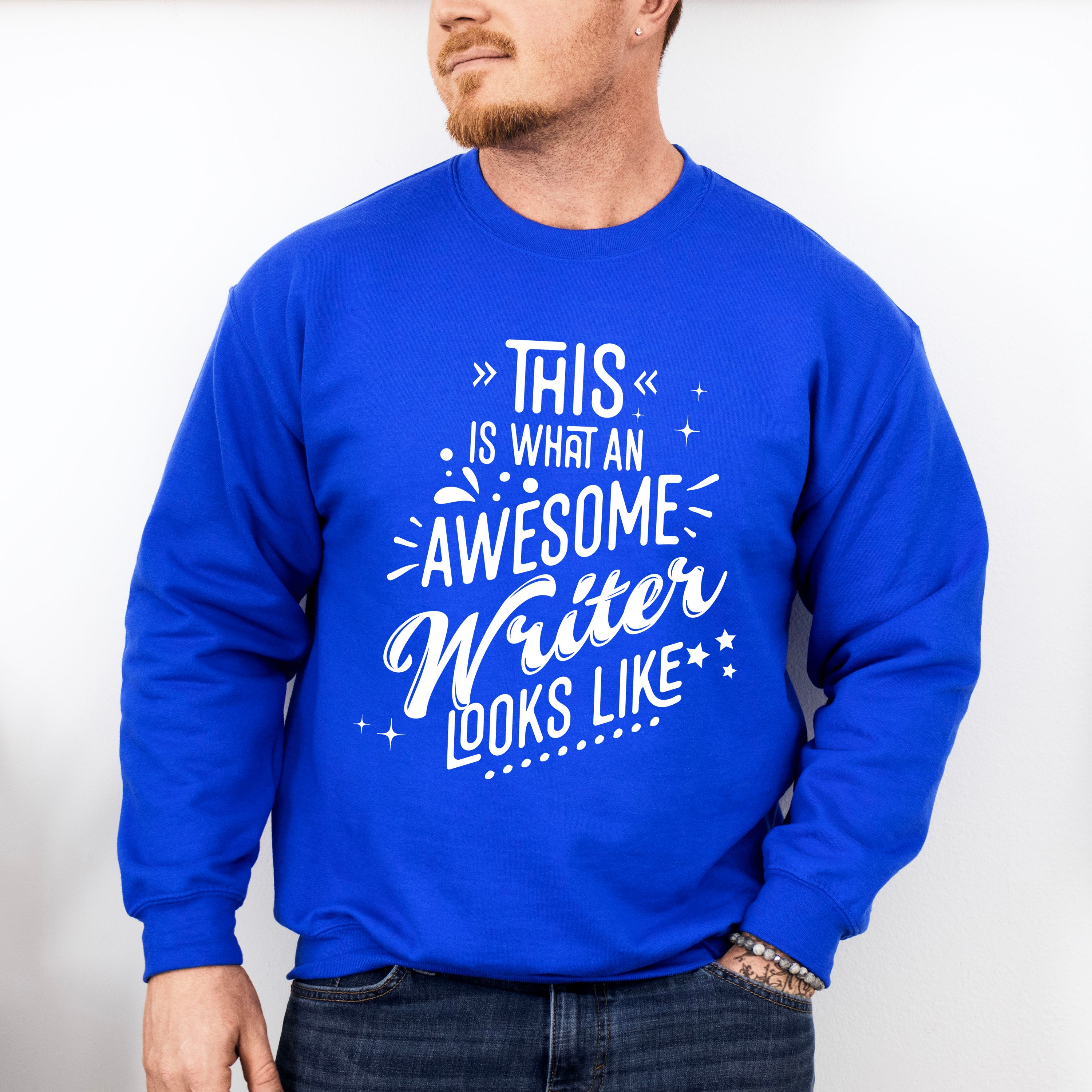 Awesome Writer Looks Like Design - Writing Unisex Crewneck T-Shirt Sweatshirt Hoodie