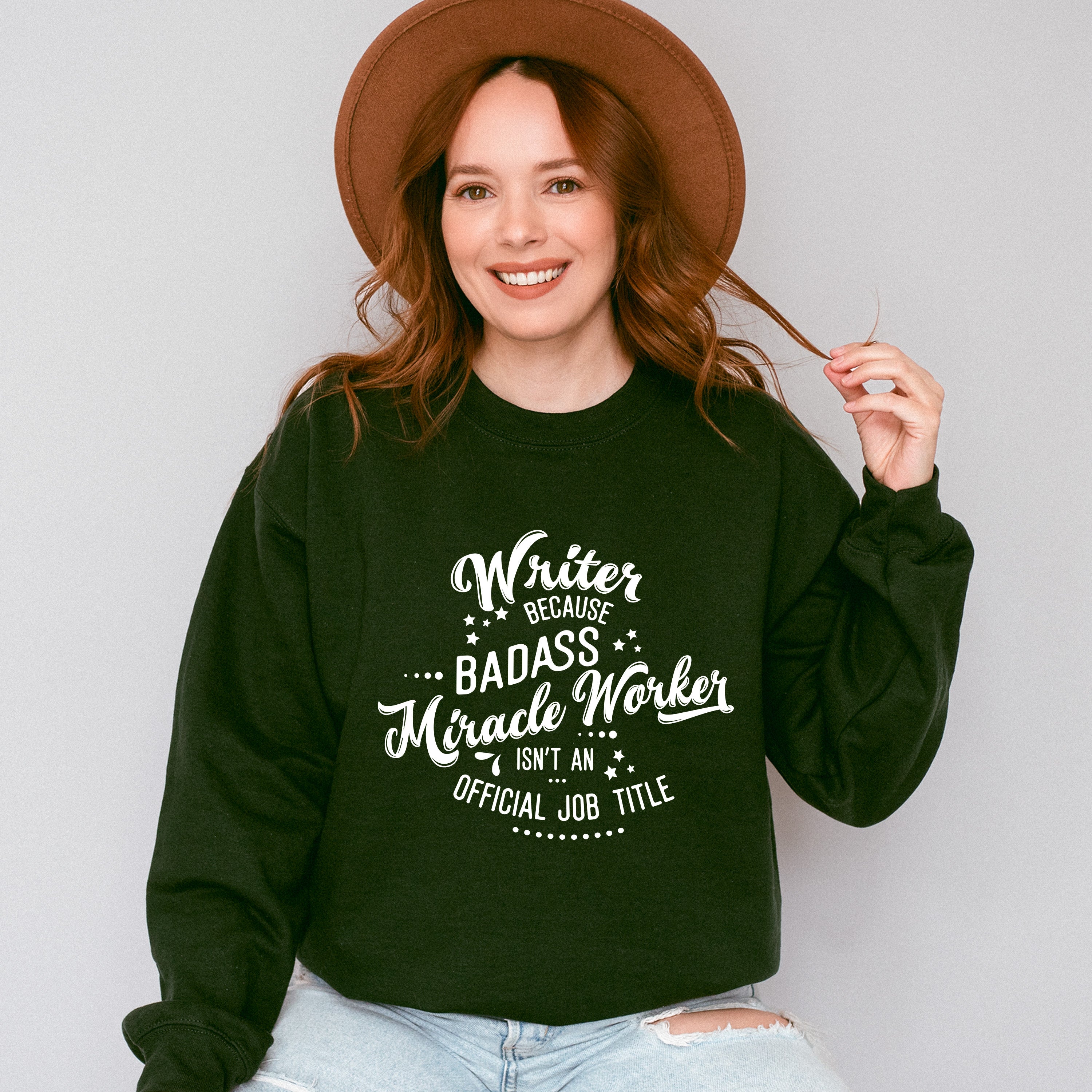 Writer Because - Writing Unisex Crewneck T-Shirt Sweatshirt Hoodie