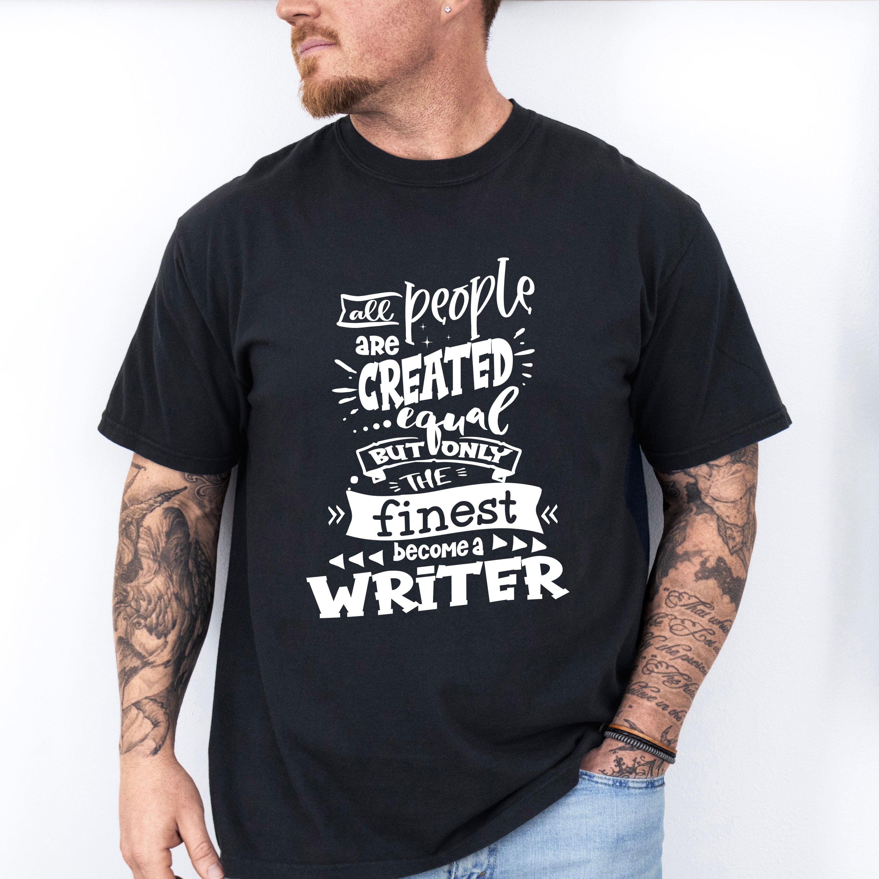 Only The Finest - Writing Unisex Crewneck T-Shirt Sweatshirt Hoodie