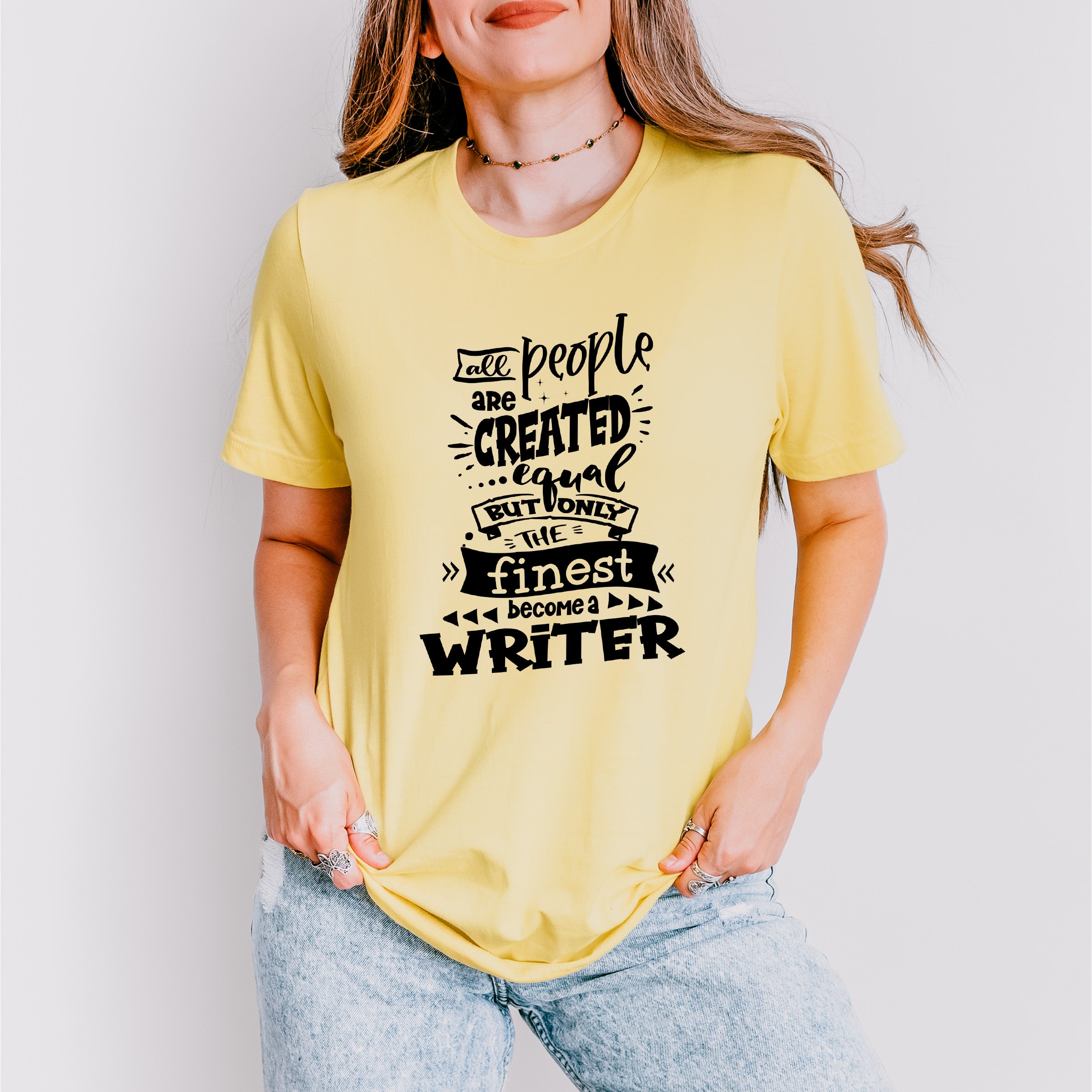 Only The Finest - Writing Unisex Crewneck T-Shirt Sweatshirt Hoodie