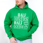Half Writer Half Coffee - Writing Unisex Crewneck T-Shirt Sweatshirt Hoodie