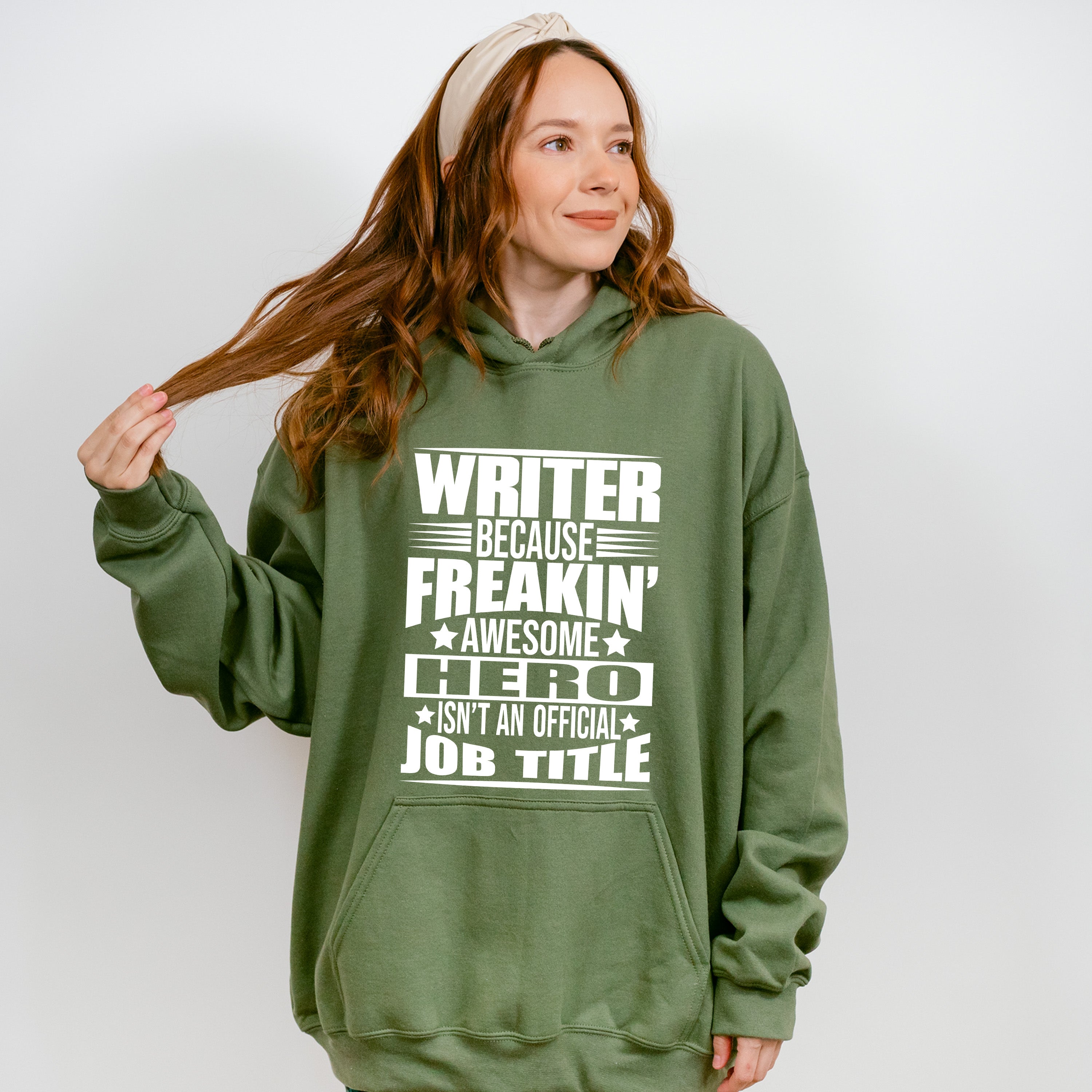 Freaking Awesome Hero - Writing Unisex Crewneck T-Shirt Sweatshirt Hoodie