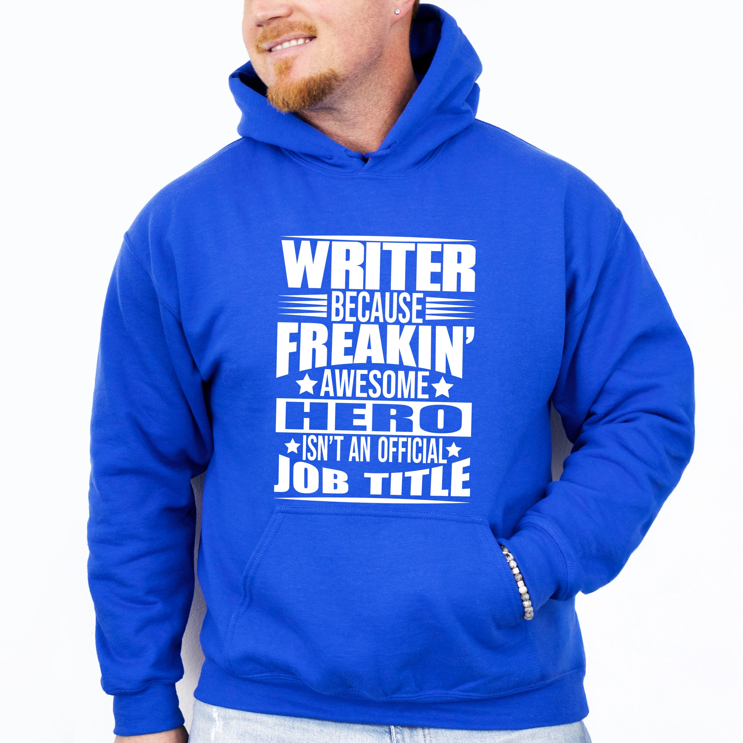 Freaking Awesome Hero - Writing Unisex Crewneck T-Shirt Sweatshirt Hoodie