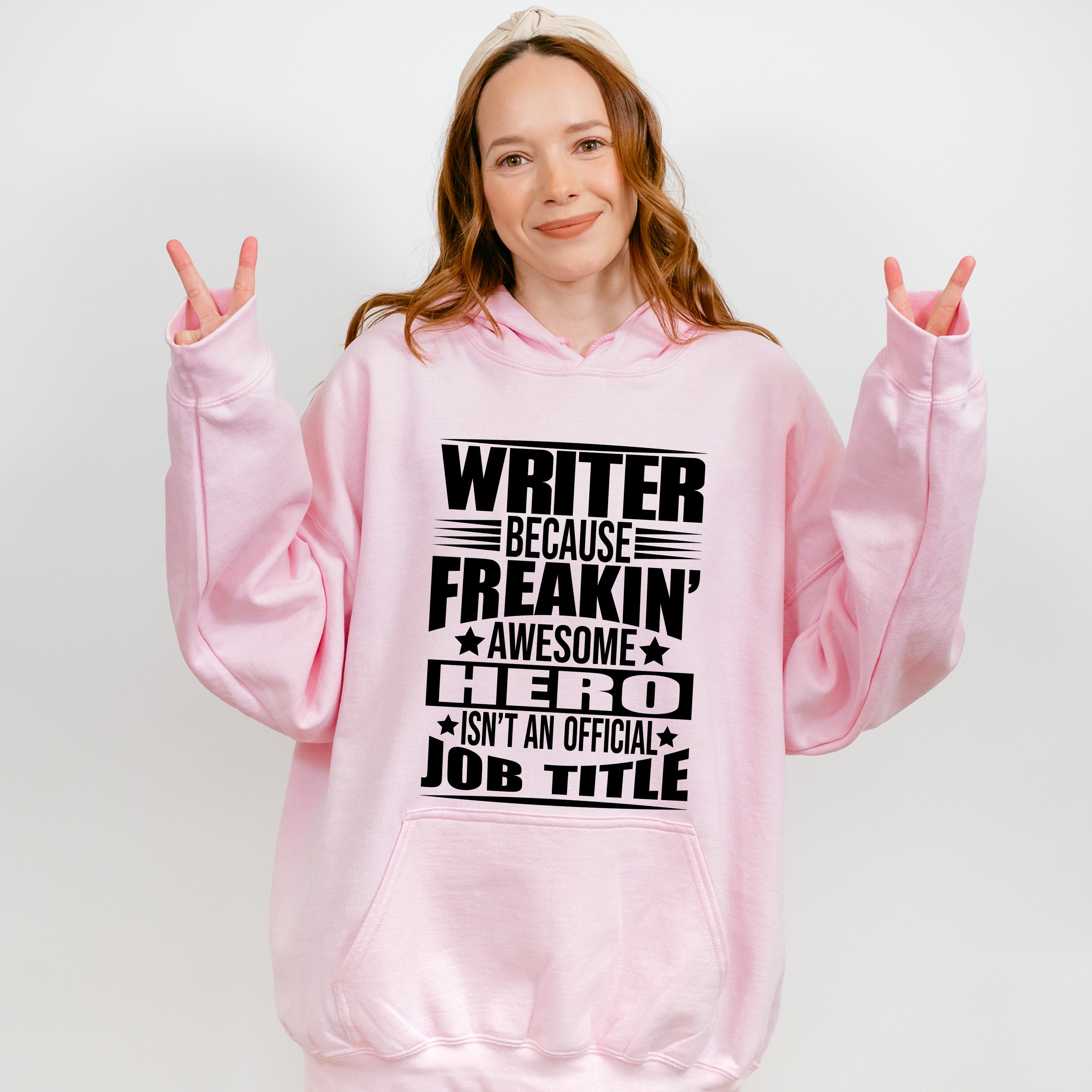 Freaking Awesome Hero - Writing Unisex Crewneck T-Shirt Sweatshirt Hoodie