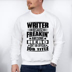 Freaking Awesome Hero - Writing Unisex Crewneck T-Shirt Sweatshirt Hoodie