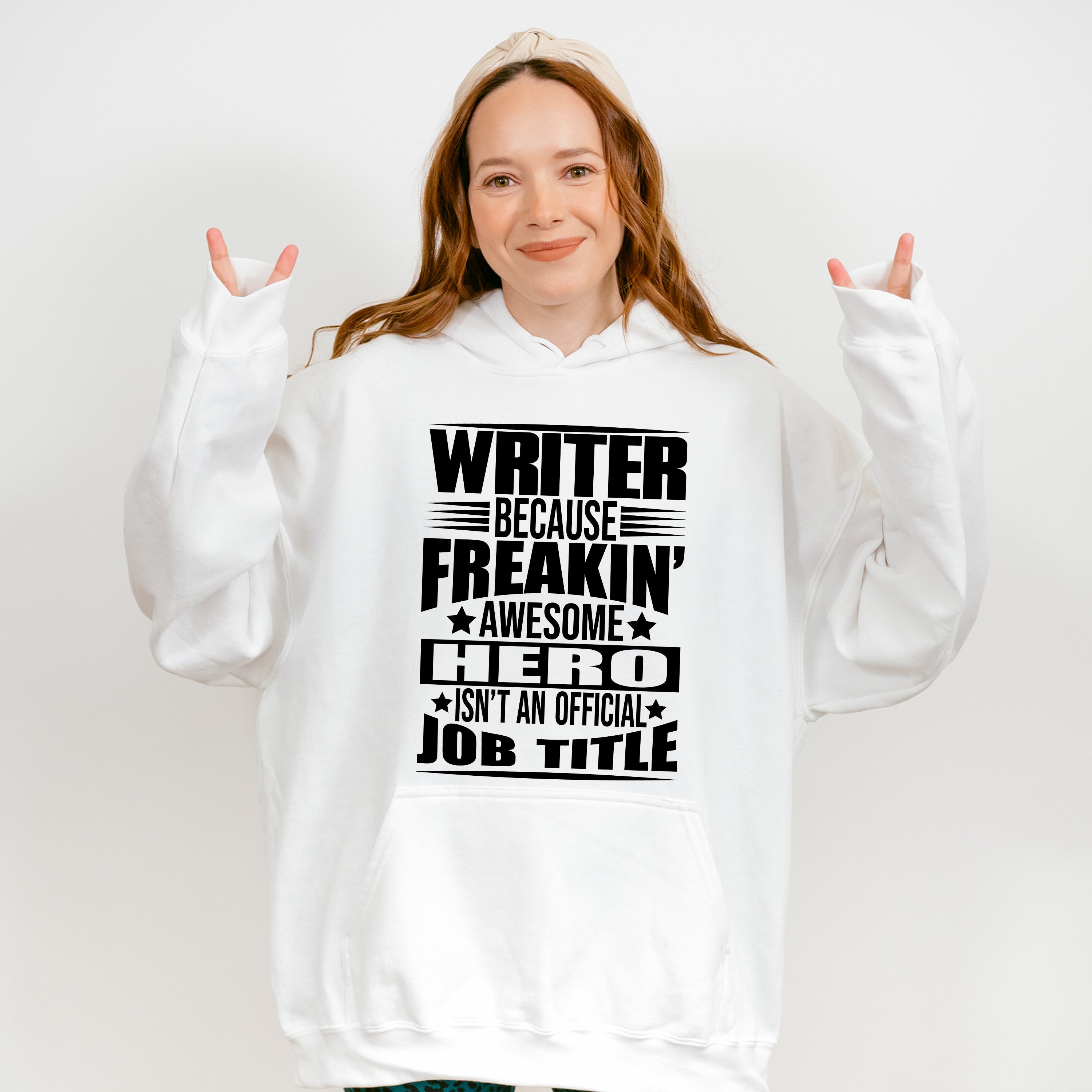 Freaking Awesome Hero - Writing Unisex Crewneck T-Shirt Sweatshirt Hoodie