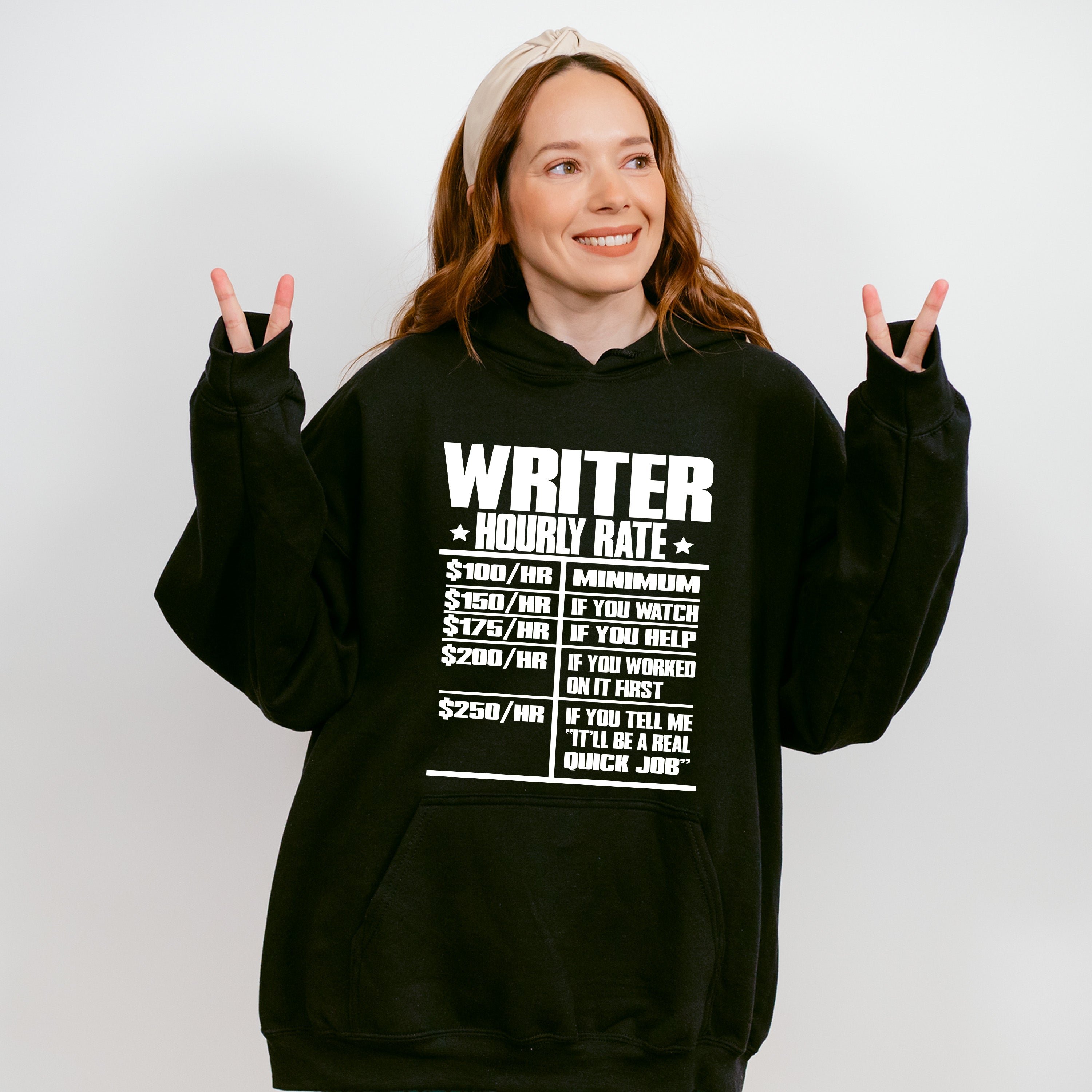 Writer Hourly Rate - Writing Unisex Crewneck T-Shirt Sweatshirt Hoodie