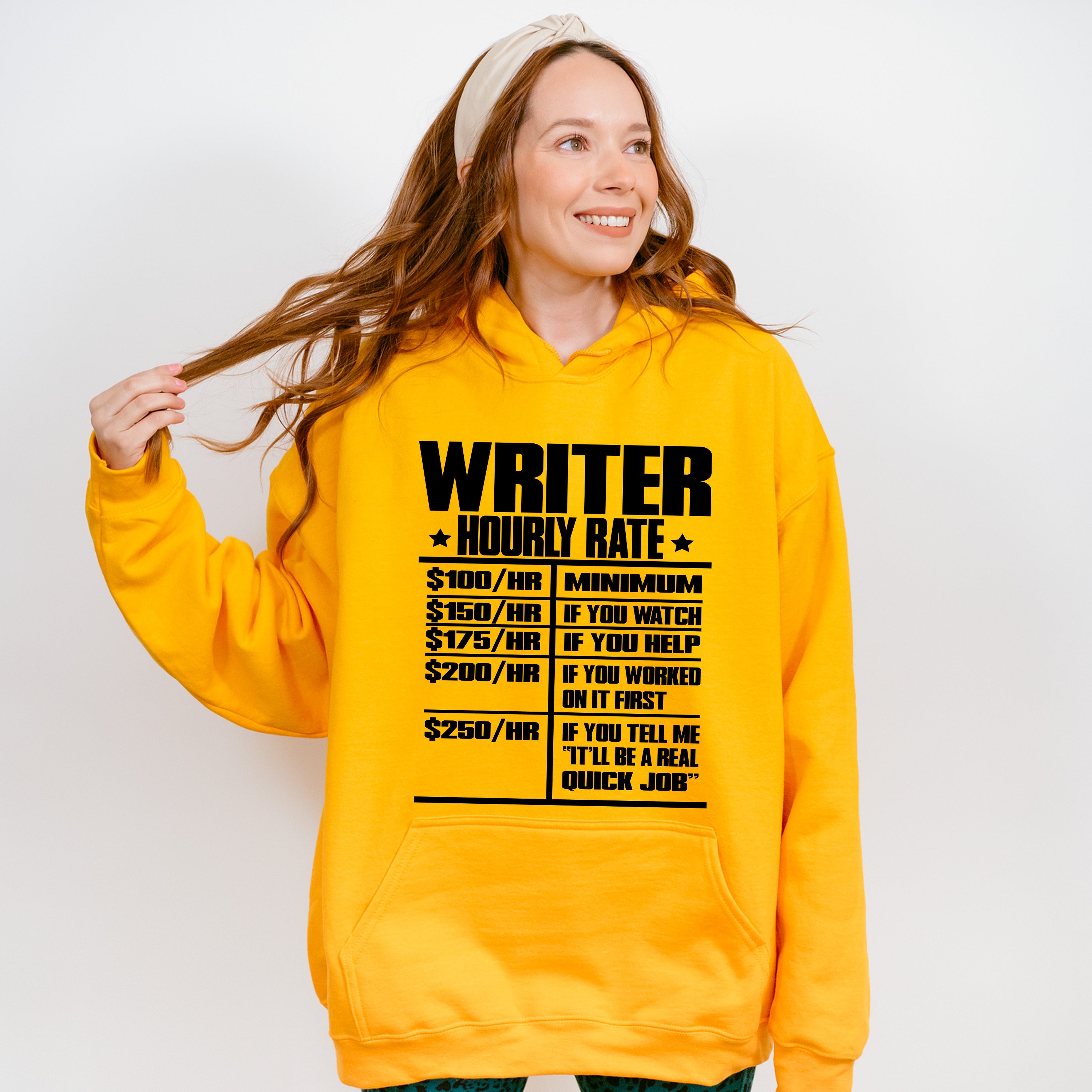 Writer Hourly Rate - Writing Unisex Crewneck T-Shirt Sweatshirt Hoodie