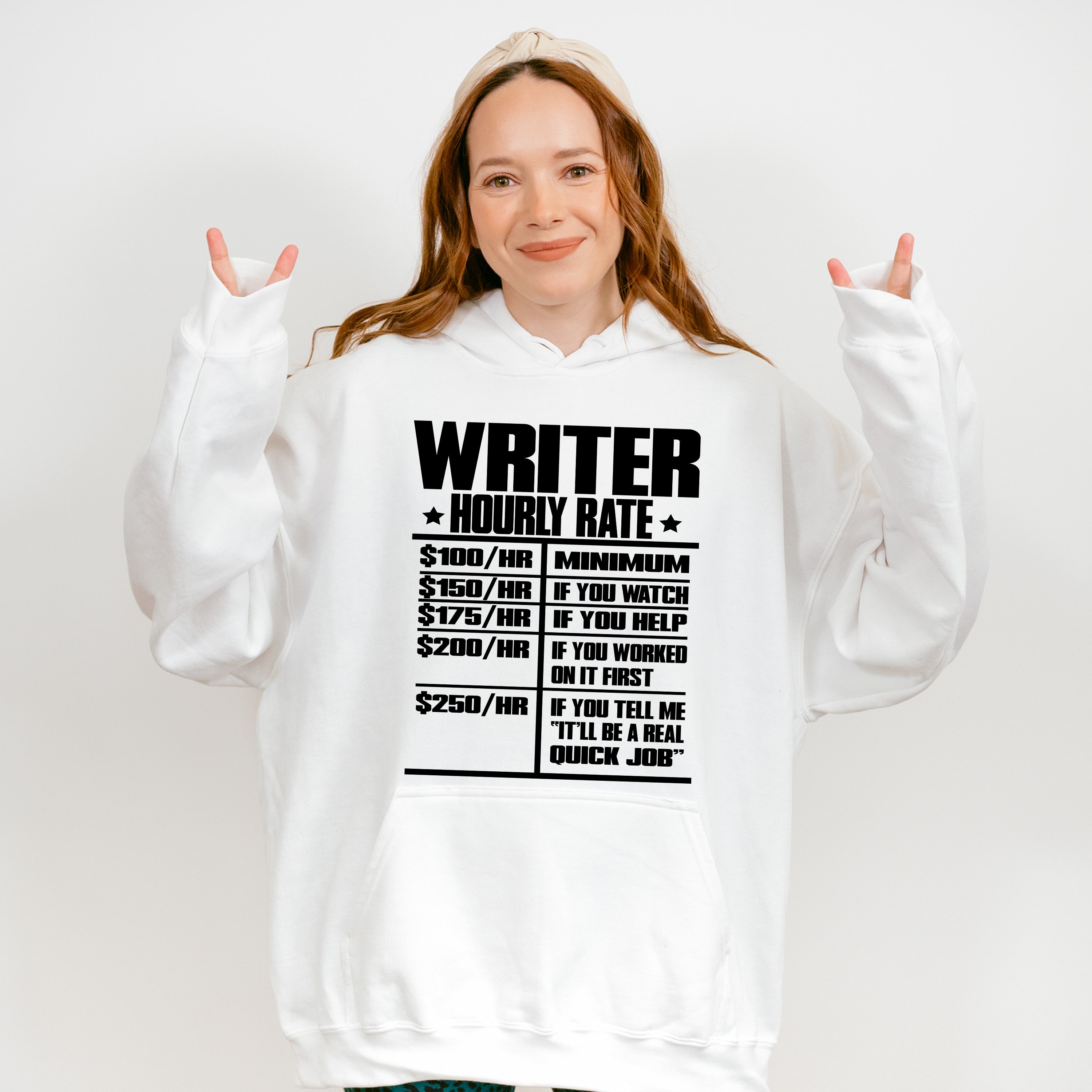 Writer Hourly Rate - Writing Unisex Crewneck T-Shirt Sweatshirt Hoodie