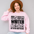 May Explode Under Pressure - Writing Unisex Crewneck T-Shirt Sweatshirt Hoodie