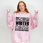 May Explode Under Pressure - Writing Unisex Crewneck T-Shirt Sweatshirt Hoodie