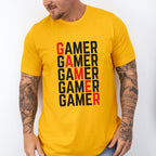 Gamer Red Diagonal - Video Games Unisex Crewneck T-Shirt Sweatshirt Hoodie