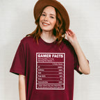 Gamer Facts - Video Games Unisex Crewneck T-Shirt Sweatshirt Hoodie