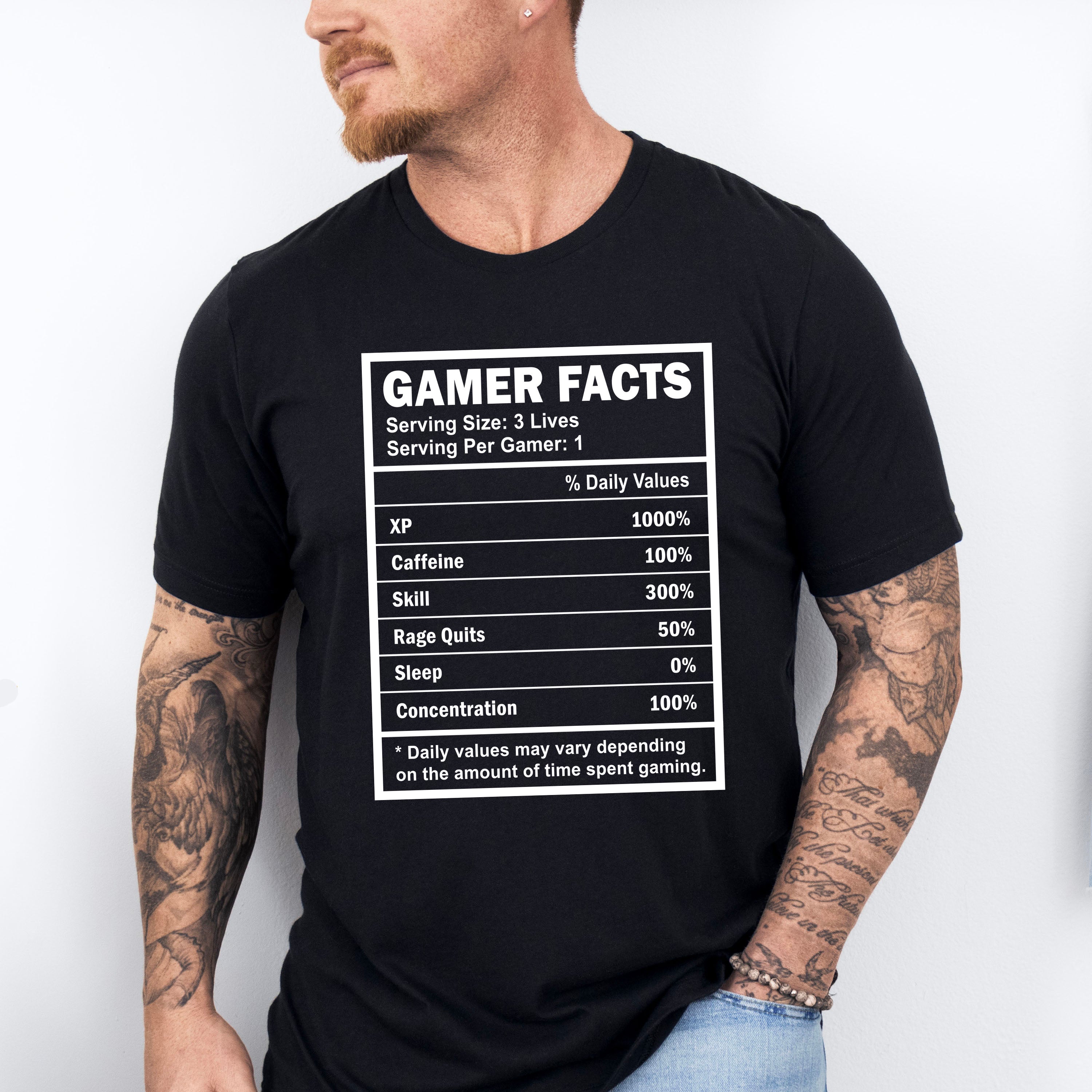 Gamer Facts - Video Games Unisex Crewneck T-Shirt Sweatshirt Hoodie