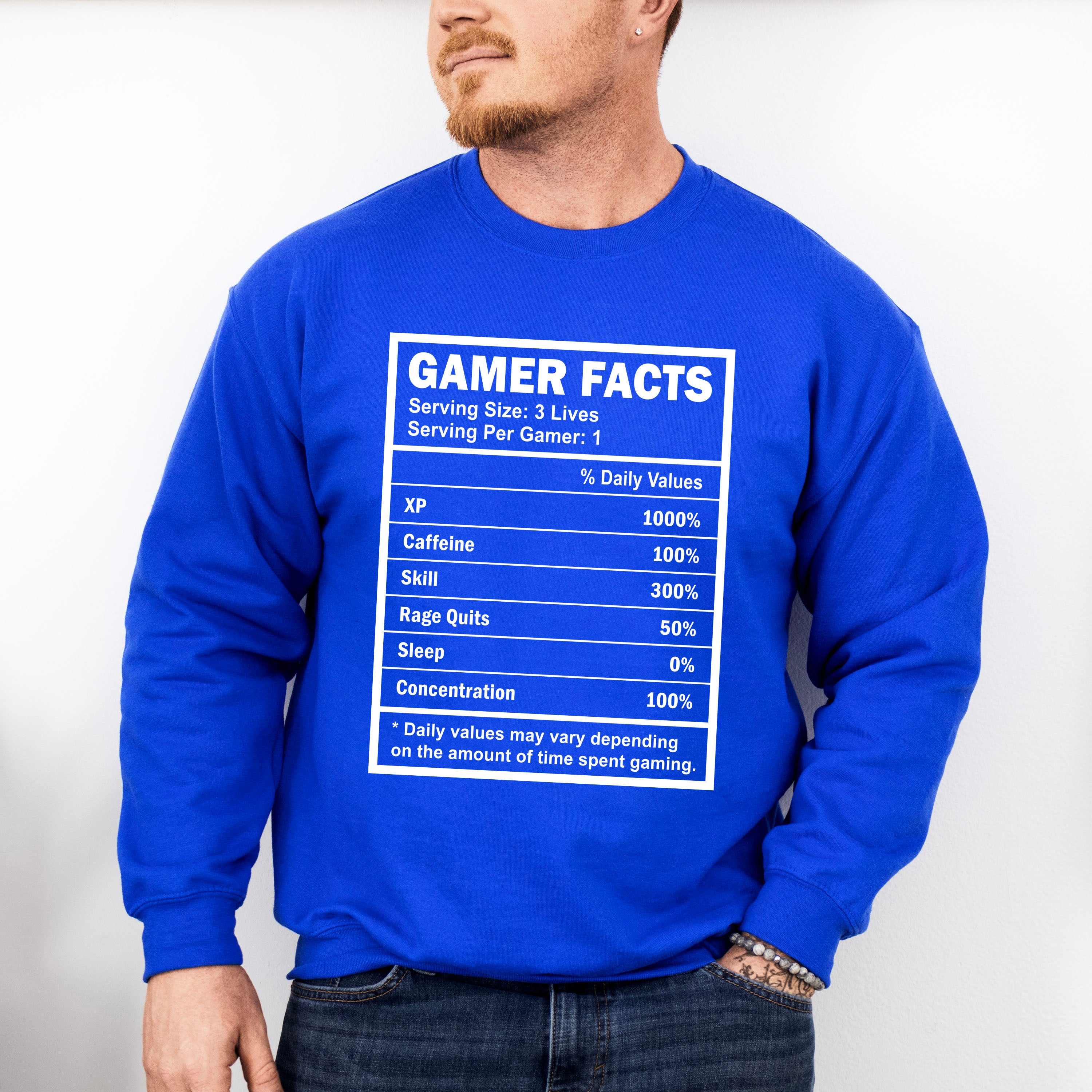 Gamer Facts - Video Games Unisex Crewneck T-Shirt Sweatshirt Hoodie