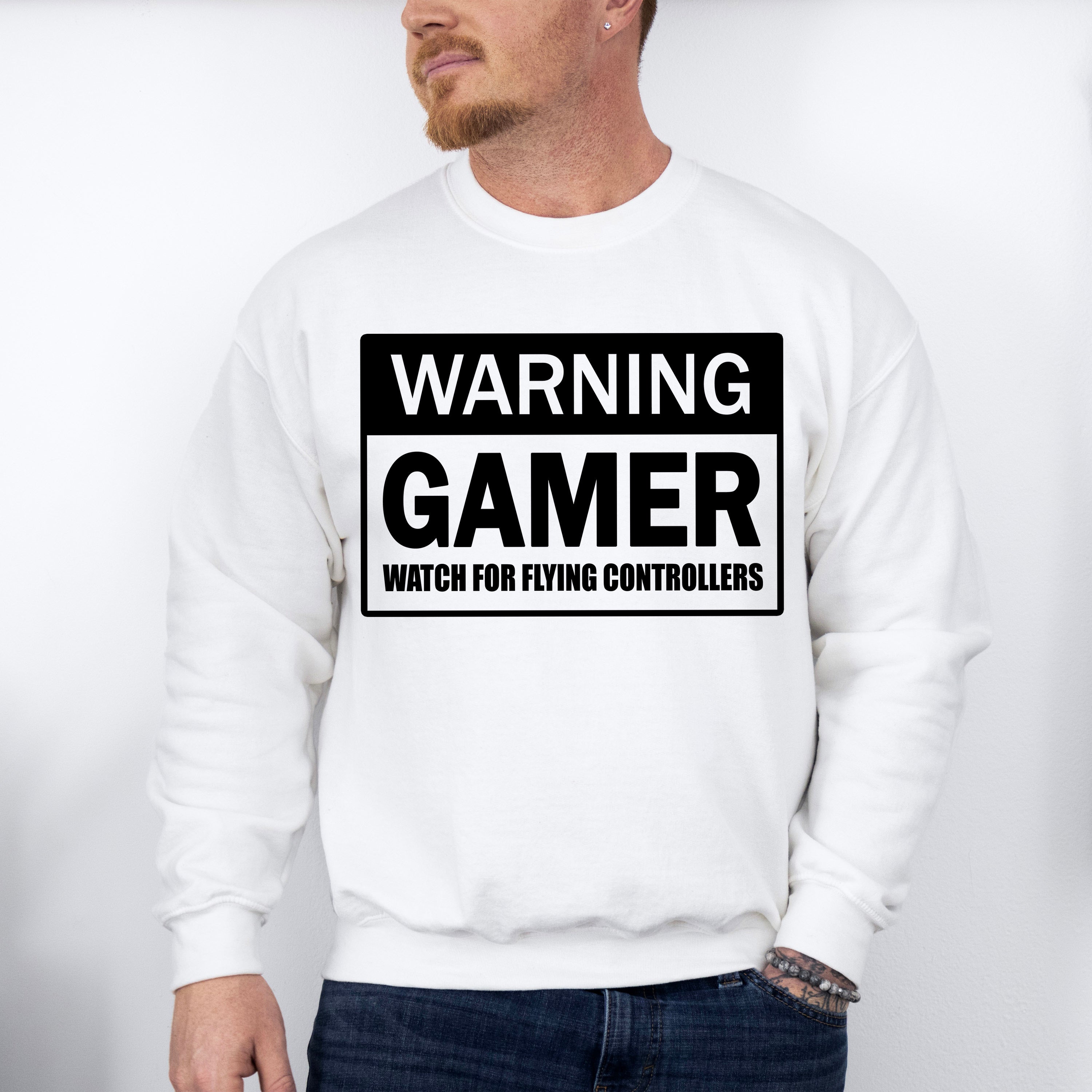 Watch For Flying Controllers - Video Games Unisex Crewneck T-Shirt Sweatshirt Hoodie