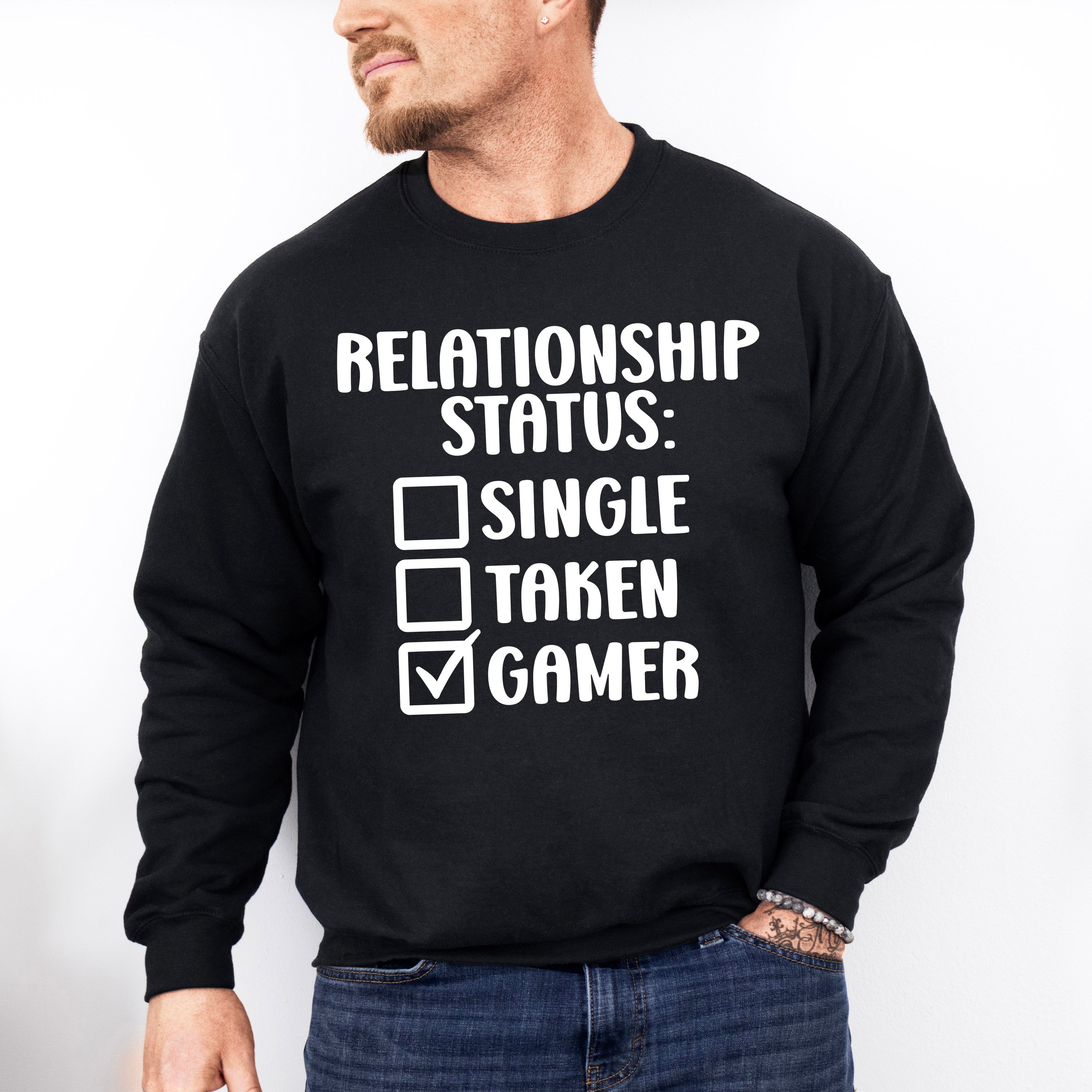 Relationship Status Gamer - Video Games Unisex Crewneck T-Shirt Sweatshirt Hoodie