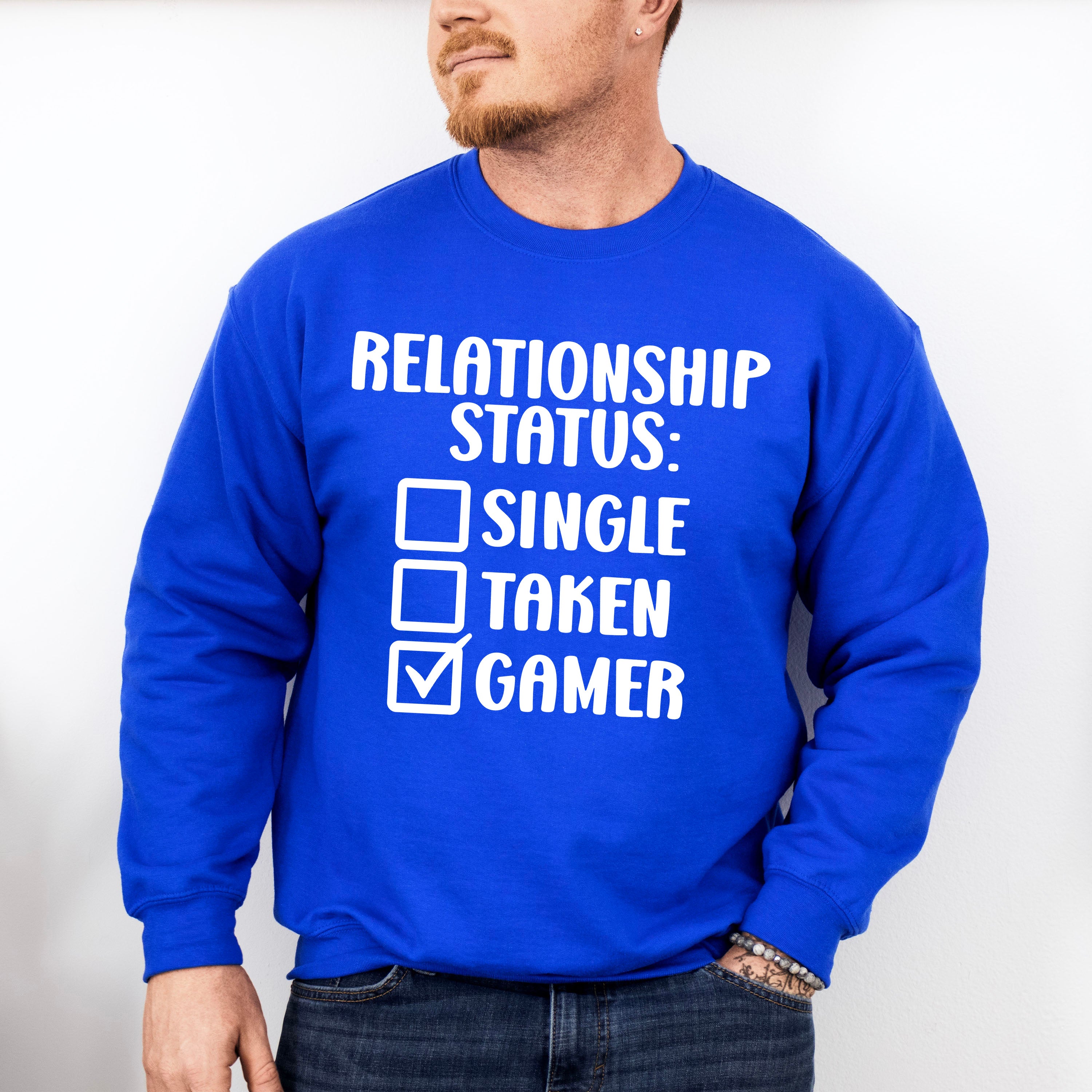 Relationship Status Gamer - Video Games Unisex Crewneck T-Shirt Sweatshirt Hoodie