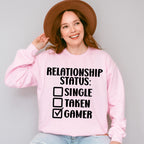Relationship Status Gamer - Video Games Unisex Crewneck T-Shirt Sweatshirt Hoodie