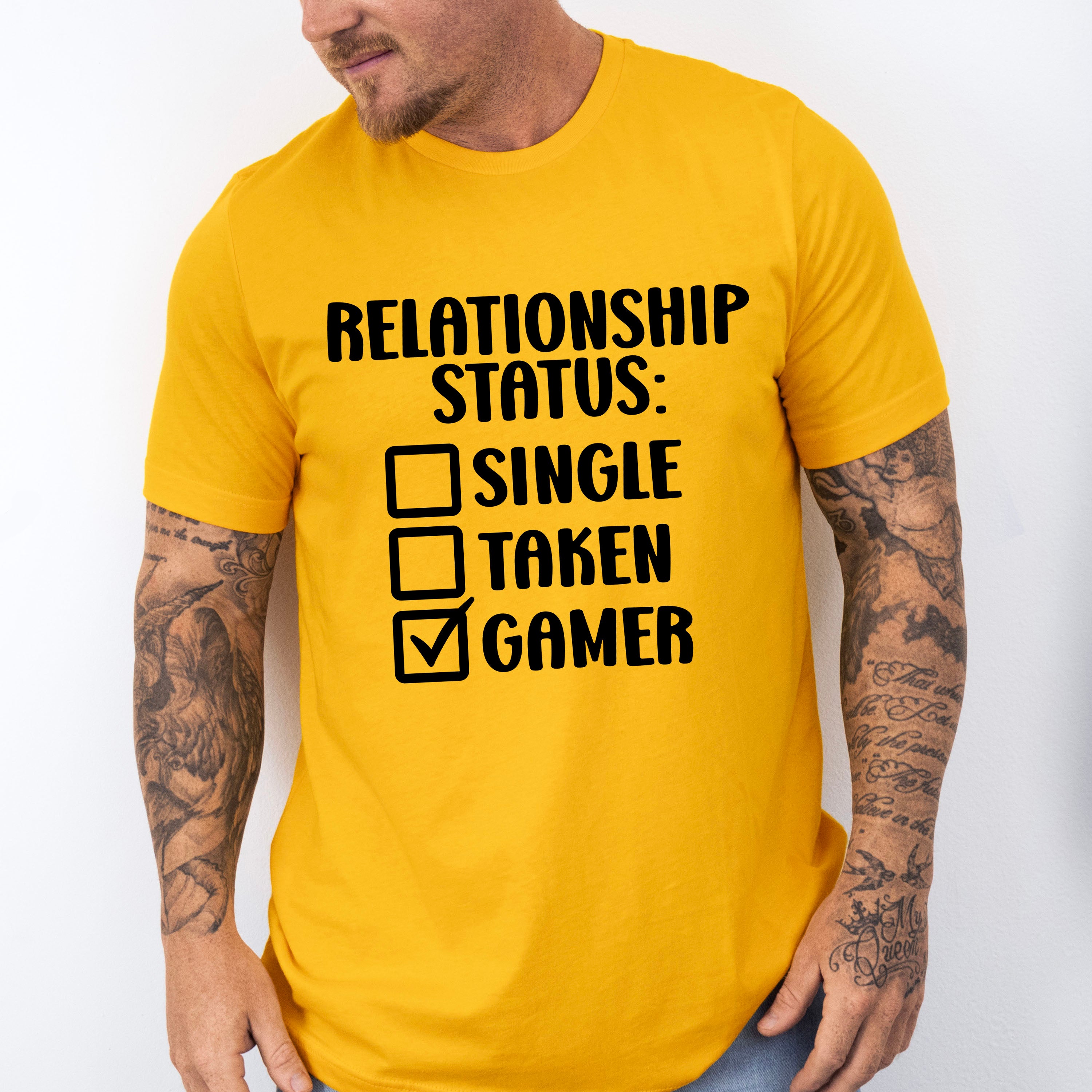 Relationship Status Gamer - Video Games Unisex Crewneck T-Shirt Sweatshirt Hoodie
