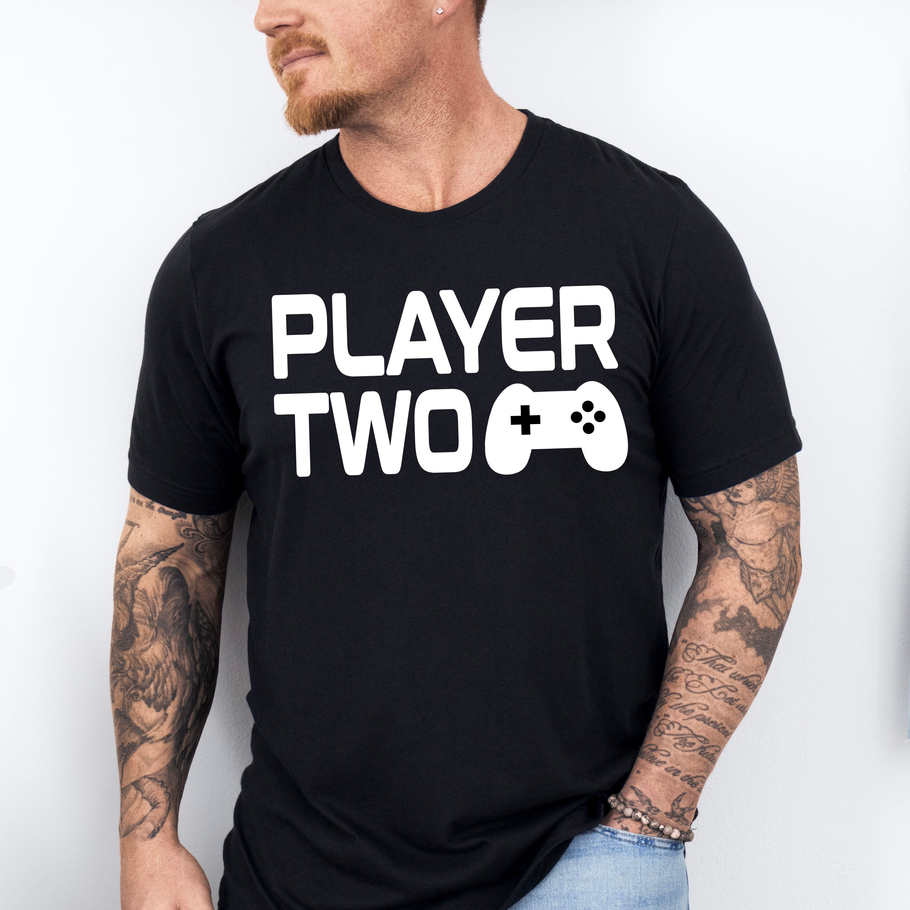 Player Two Controller Design - Video Games Unisex Crewneck T-Shirt Sweatshirt Hoodie