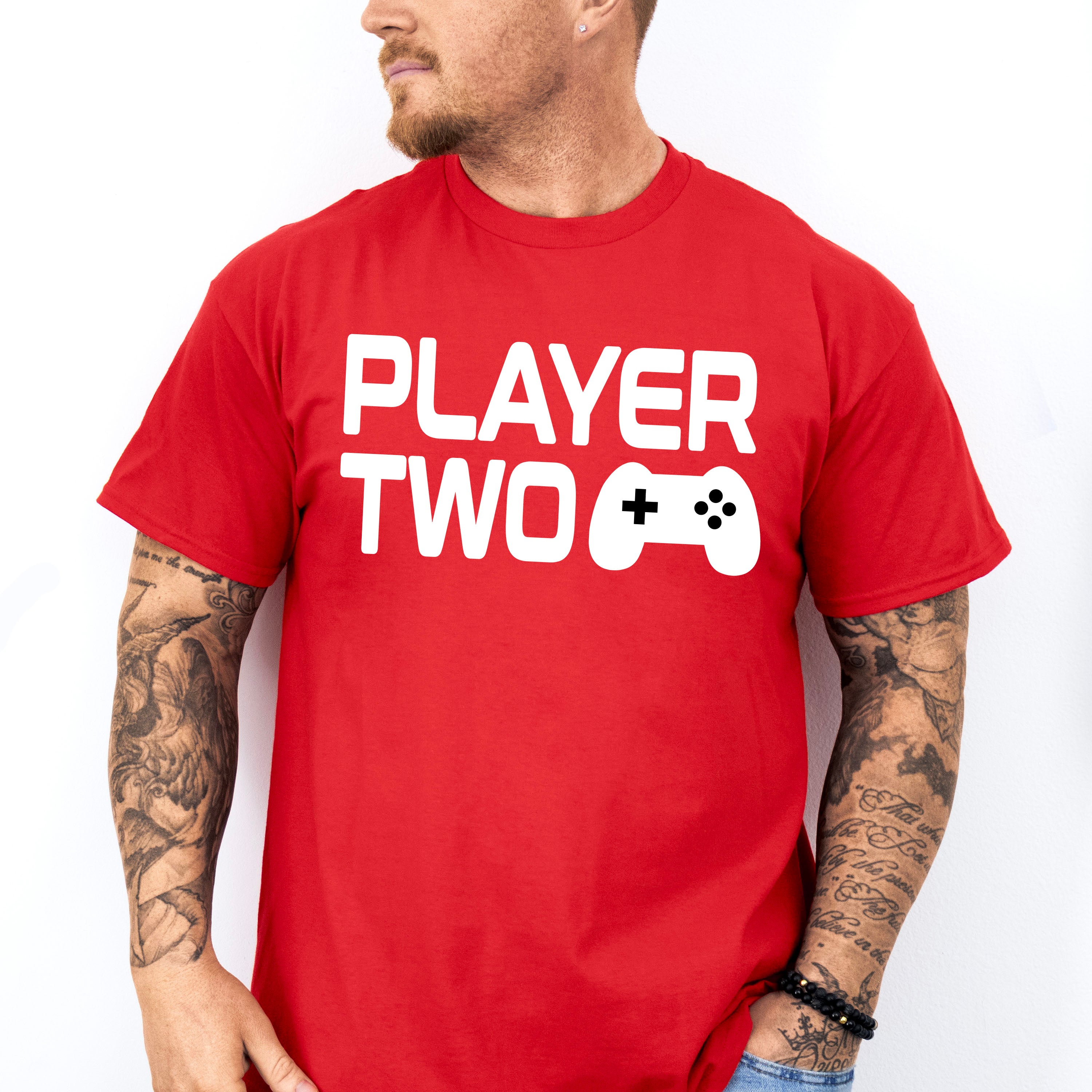 Player Two Controller Design - Video Games Unisex Crewneck T-Shirt Sweatshirt Hoodie