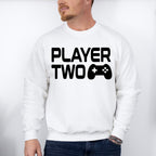 Player Two Controller Design - Video Games Unisex Crewneck T-Shirt Sweatshirt Hoodie