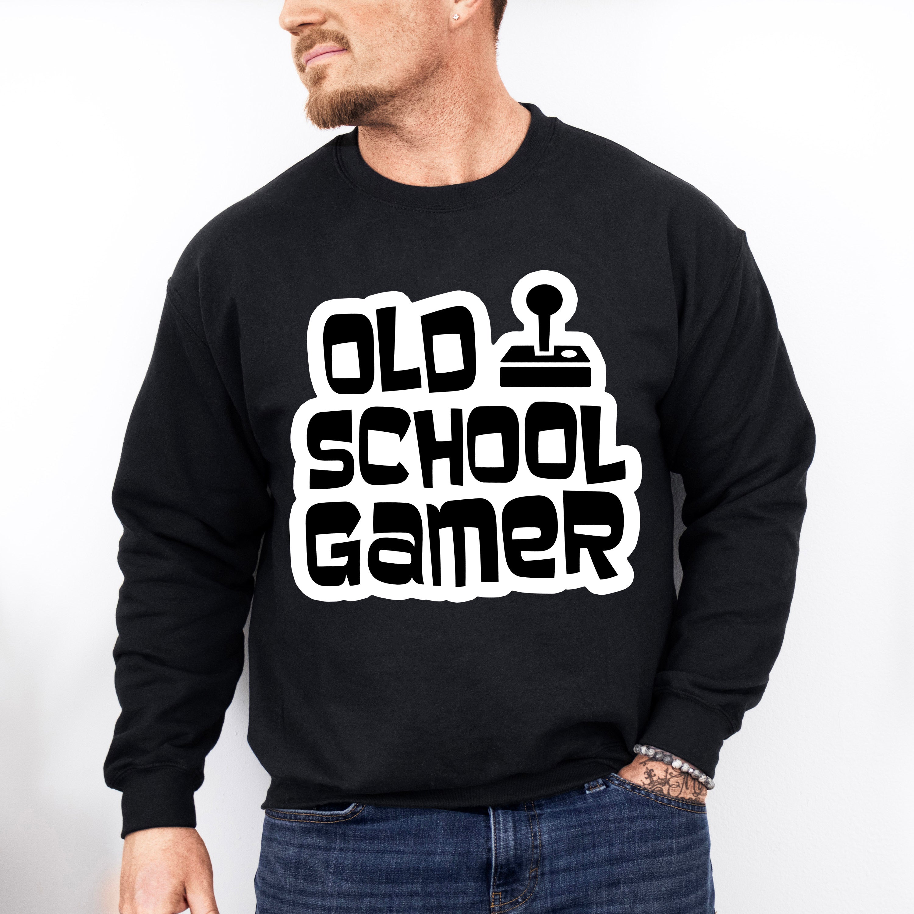 Old School Gamer - Video Games Unisex Crewneck T-Shirt Sweatshirt Hoodie