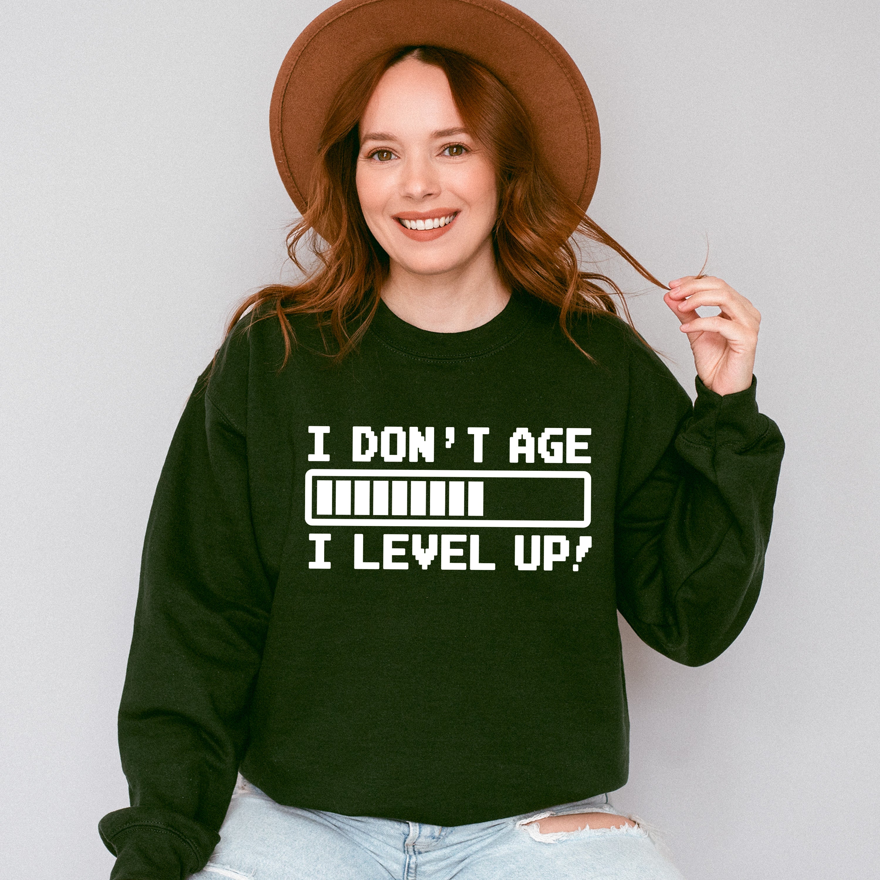 I Level Up - Video Games Unisex Crewneck T-Shirt Sweatshirt Hoodie