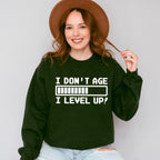 I Level Up - Video Games Unisex Crewneck T-Shirt Sweatshirt Hoodie