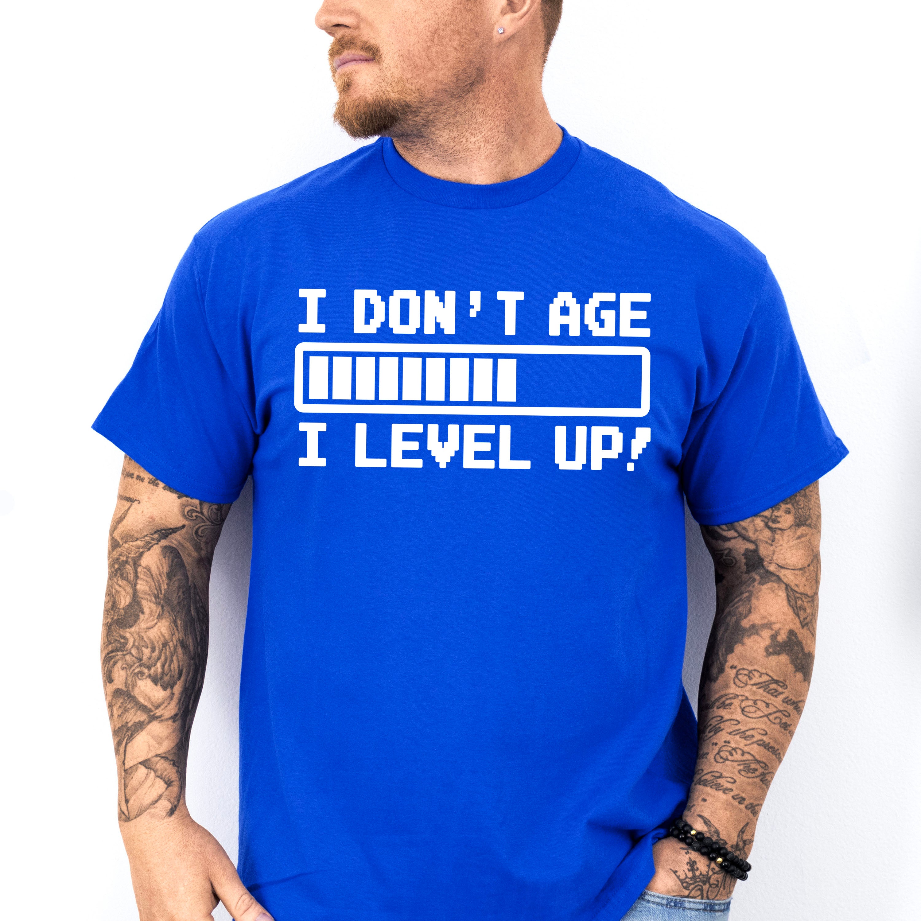 I Level Up - Video Games Unisex Crewneck T-Shirt Sweatshirt Hoodie
