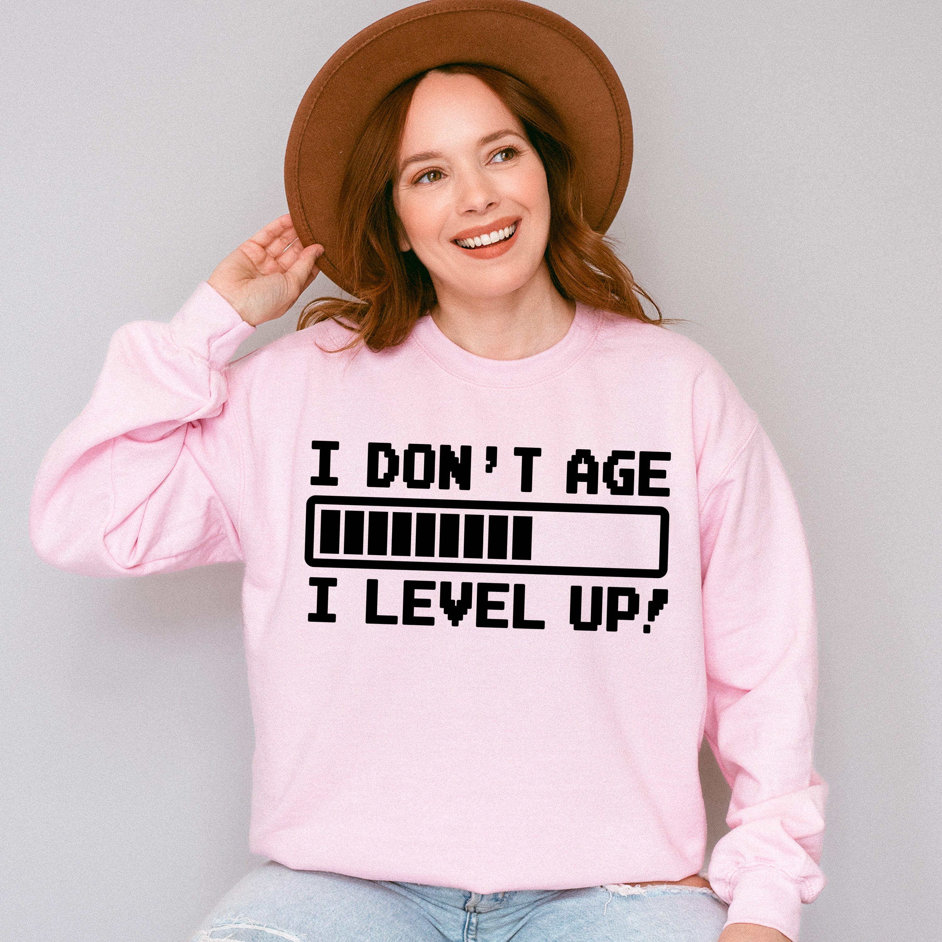 I Level Up - Video Games Unisex Crewneck T-Shirt Sweatshirt Hoodie