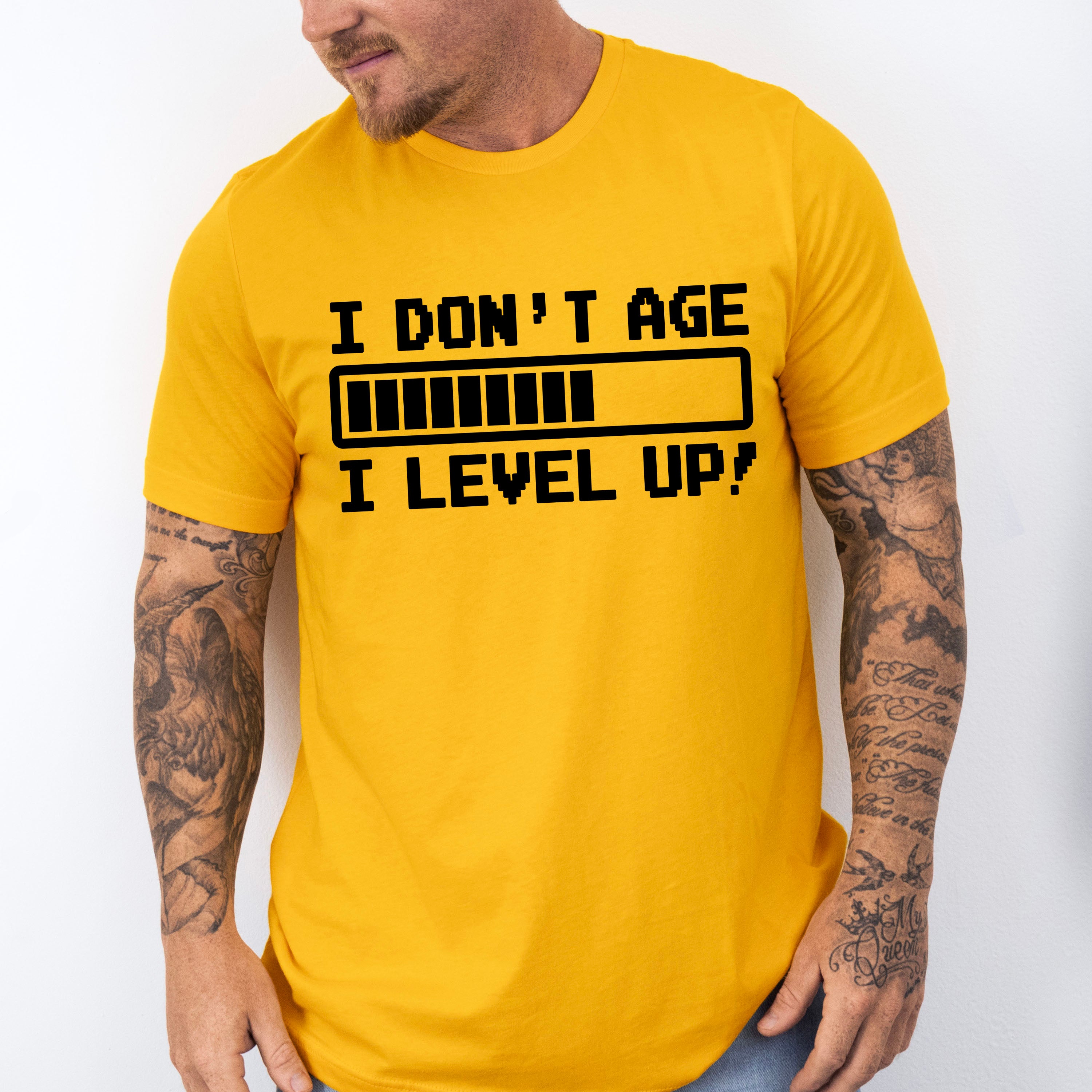 I Level Up - Video Games Unisex Crewneck T-Shirt Sweatshirt Hoodie