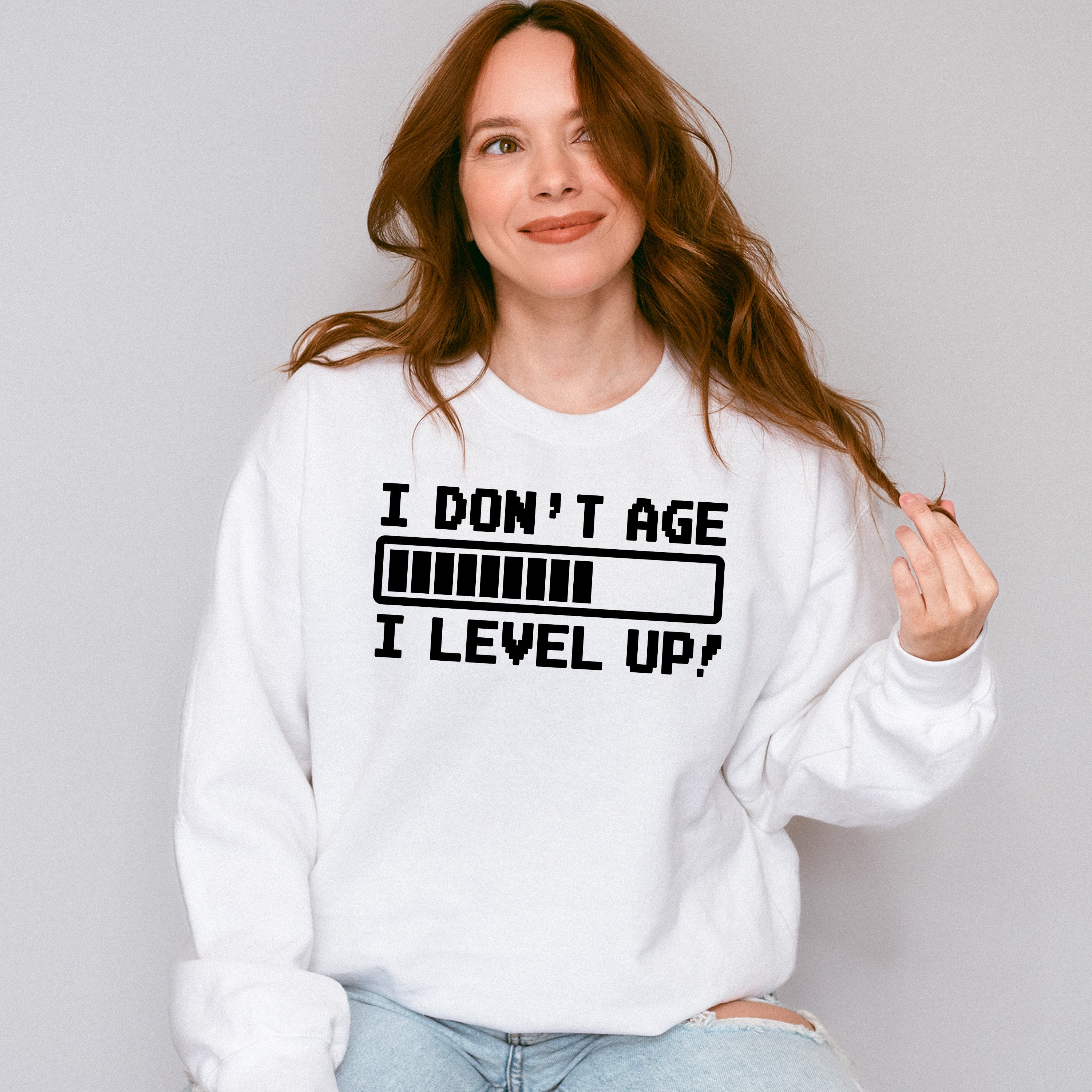 I Level Up - Video Games Unisex Crewneck T-Shirt Sweatshirt Hoodie