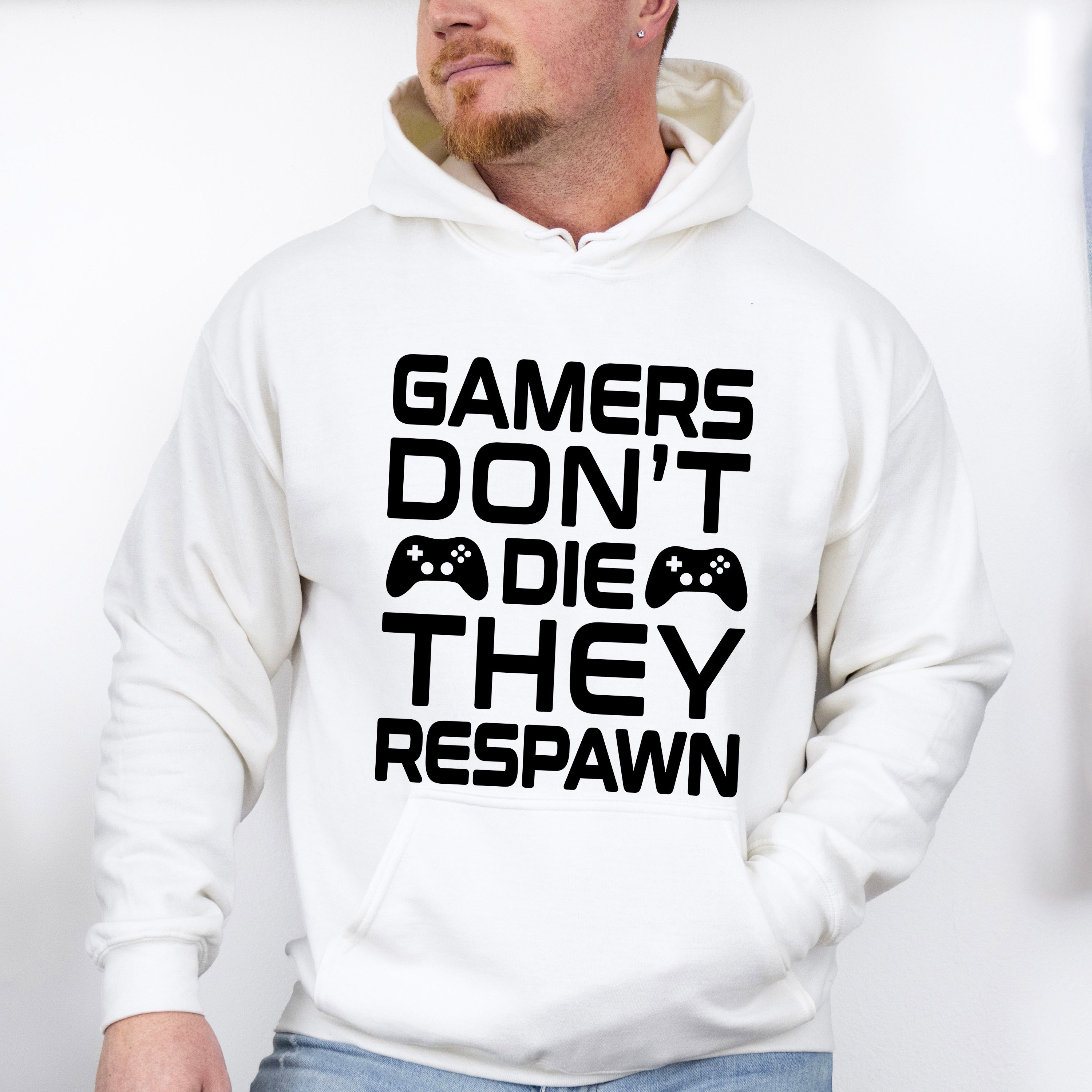 Gamers Don't Die - Video Games Unisex Crewneck T-Shirt Sweatshirt Hoodie
