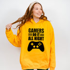 Gamers Do It All Night - Video Games Unisex Crewneck T-Shirt Sweatshirt Hoodie