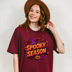 Spooky Season Pumpkin - Halloween Unisex Crewneck T-Shirt Sweatshirt Hoodie