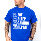 Eat Sleep Gaming Repeat - Video Games Unisex Crewneck T-Shirt Sweatshirt Hoodie