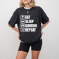 Eat Sleep Gaming Repeat - Video Games Unisex Crewneck T-Shirt Sweatshirt Hoodie