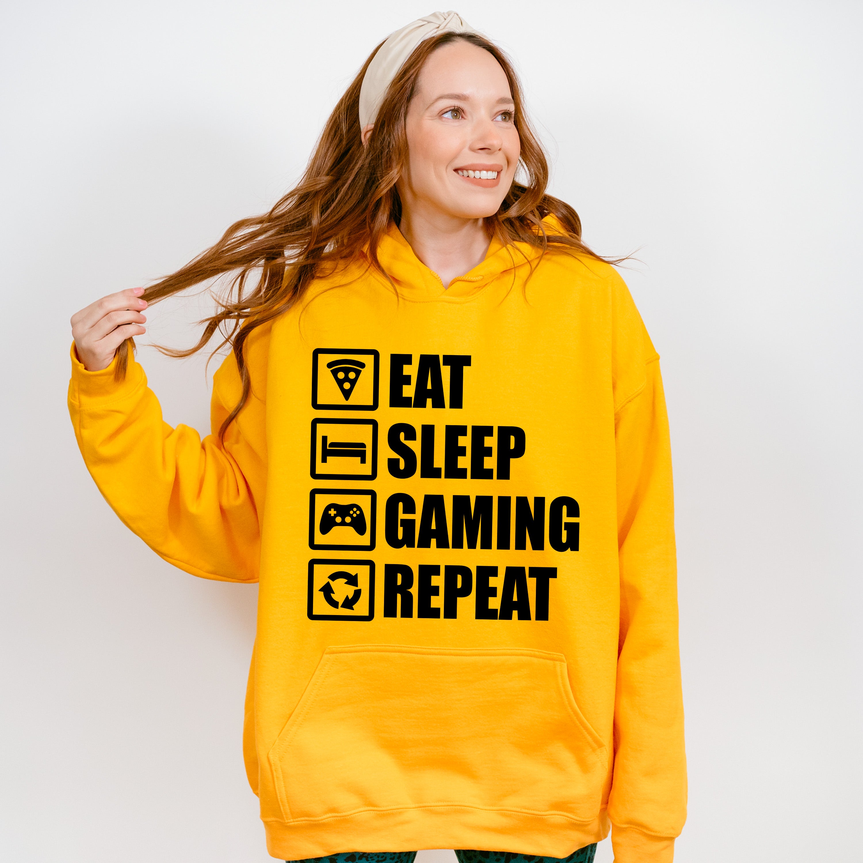 Eat Sleep Gaming Repeat - Video Games Unisex Crewneck T-Shirt Sweatshirt Hoodie