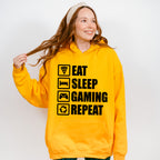 Eat Sleep Gaming Repeat - Video Games Unisex Crewneck T-Shirt Sweatshirt Hoodie