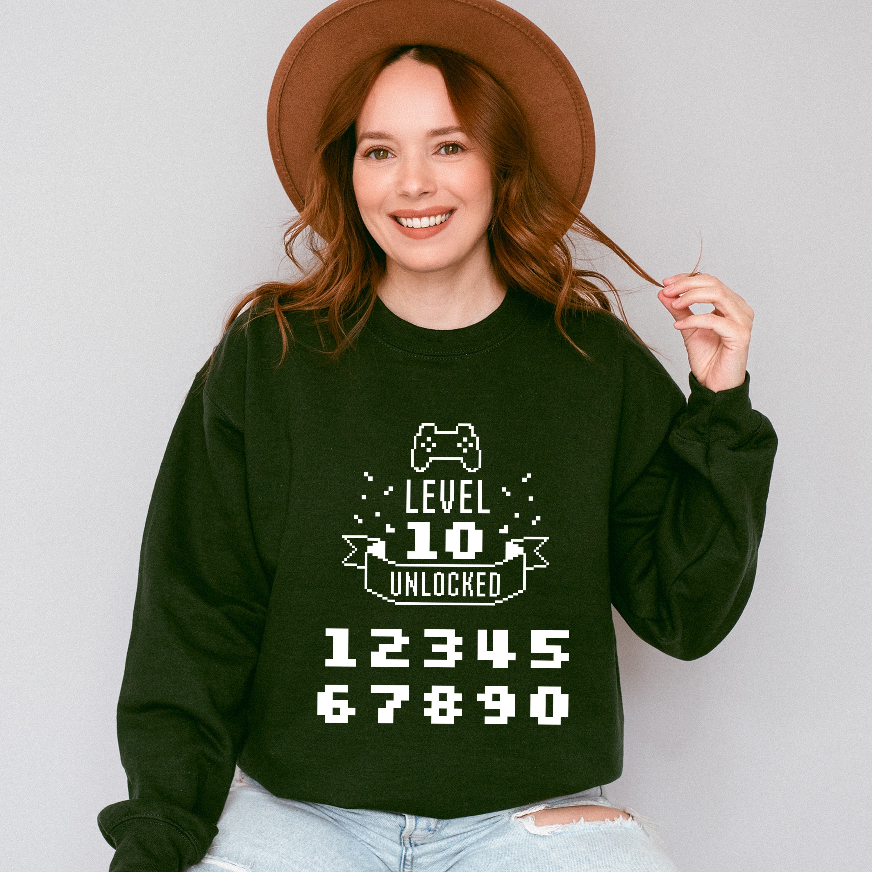 Level 10 Unlocked - Video Games Unisex Crewneck T-Shirt Sweatshirt Hoodie