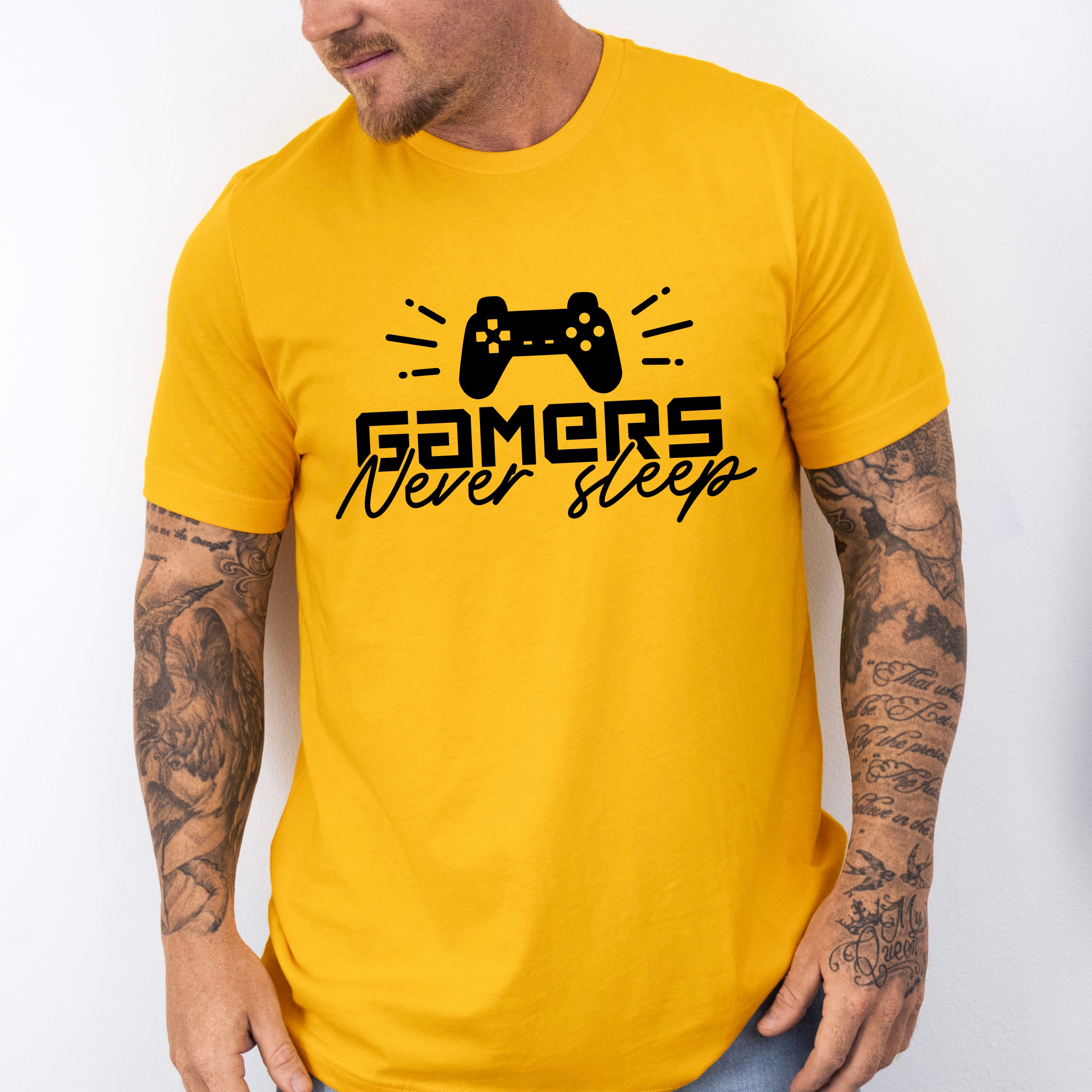 Gamers Never Sleep - Video Games Unisex Crewneck T-Shirt Sweatshirt Hoodie