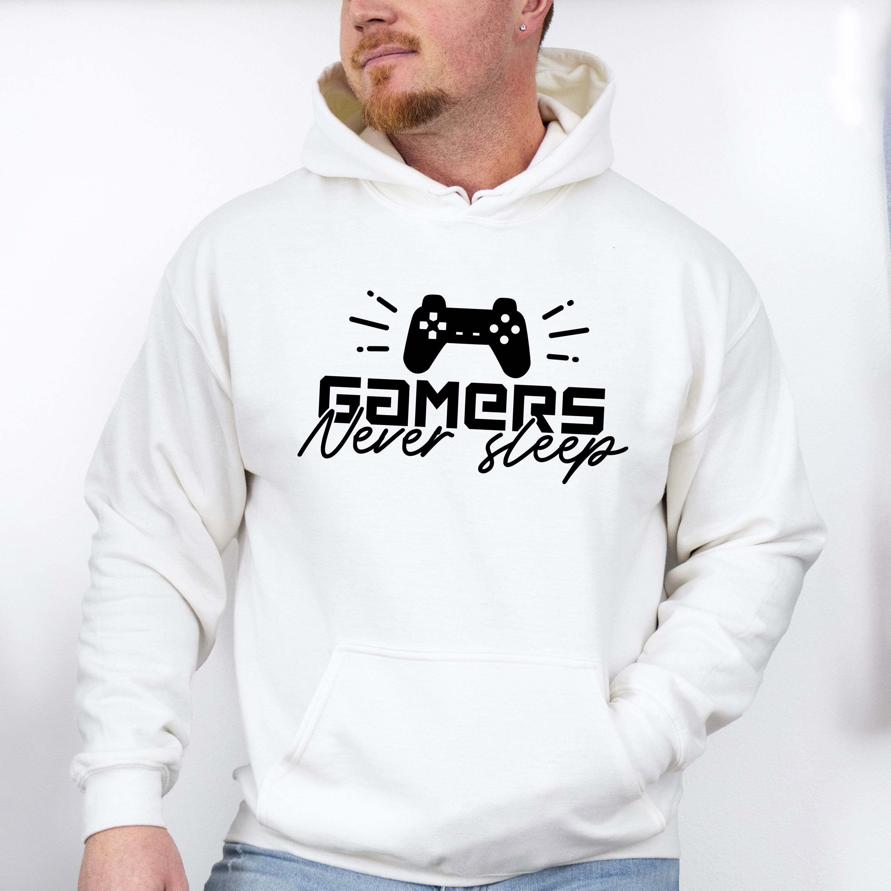 Gamers Never Sleep - Video Games Unisex Crewneck T-Shirt Sweatshirt Hoodie