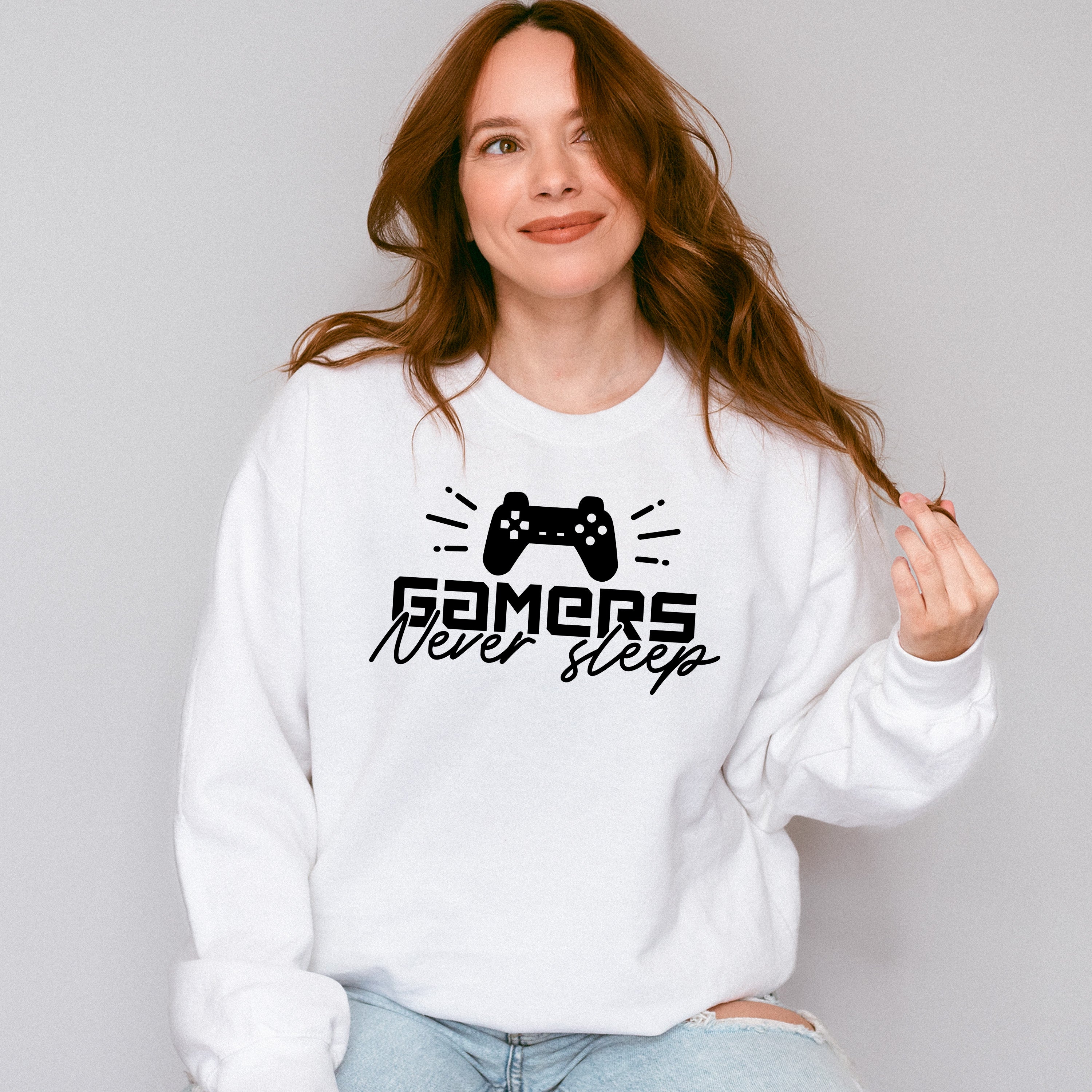 Gamers Never Sleep - Video Games Unisex Crewneck T-Shirt Sweatshirt Hoodie