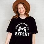 Social Distancing Expert - Video Games Unisex Crewneck T-Shirt Sweatshirt Hoodie