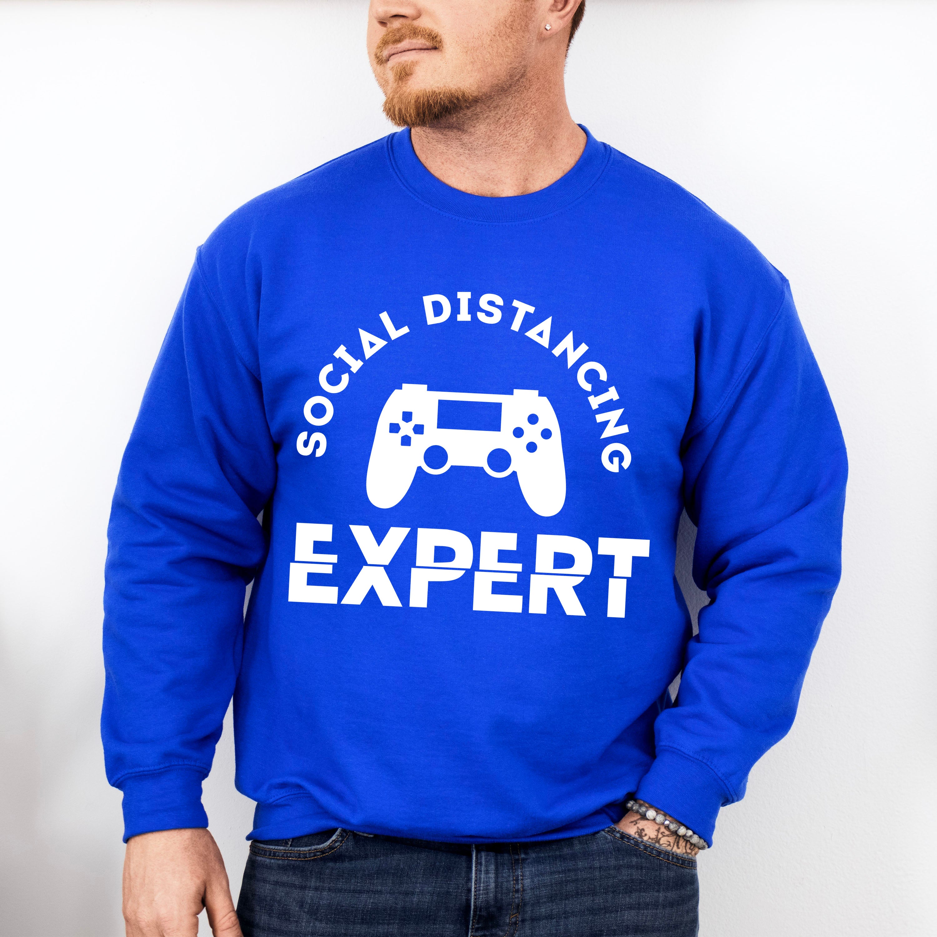 Social Distancing Expert - Video Games Unisex Crewneck T-Shirt Sweatshirt Hoodie