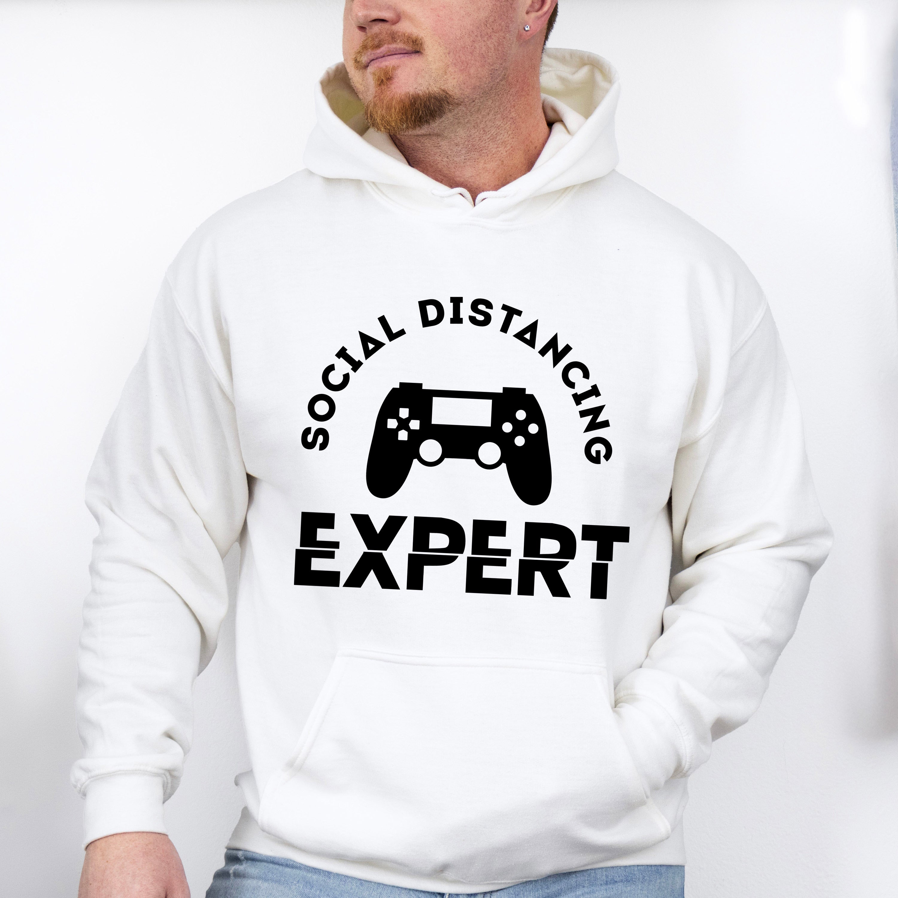 Social Distancing Expert - Video Games Unisex Crewneck T-Shirt Sweatshirt Hoodie