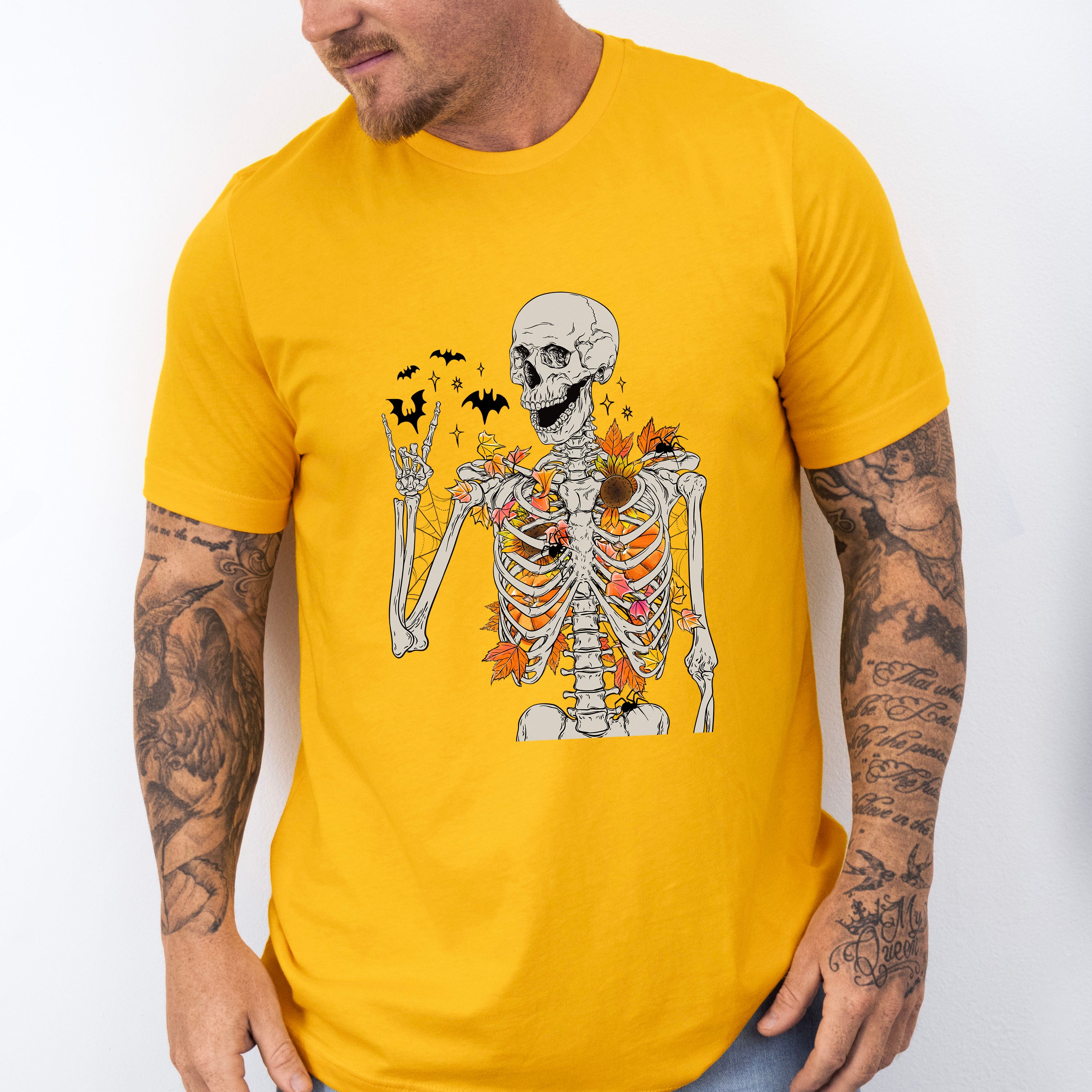 Skeleton Halloween Design - Halloween Unisex Crewneck T-Shirt Sweatshirt Hoodie